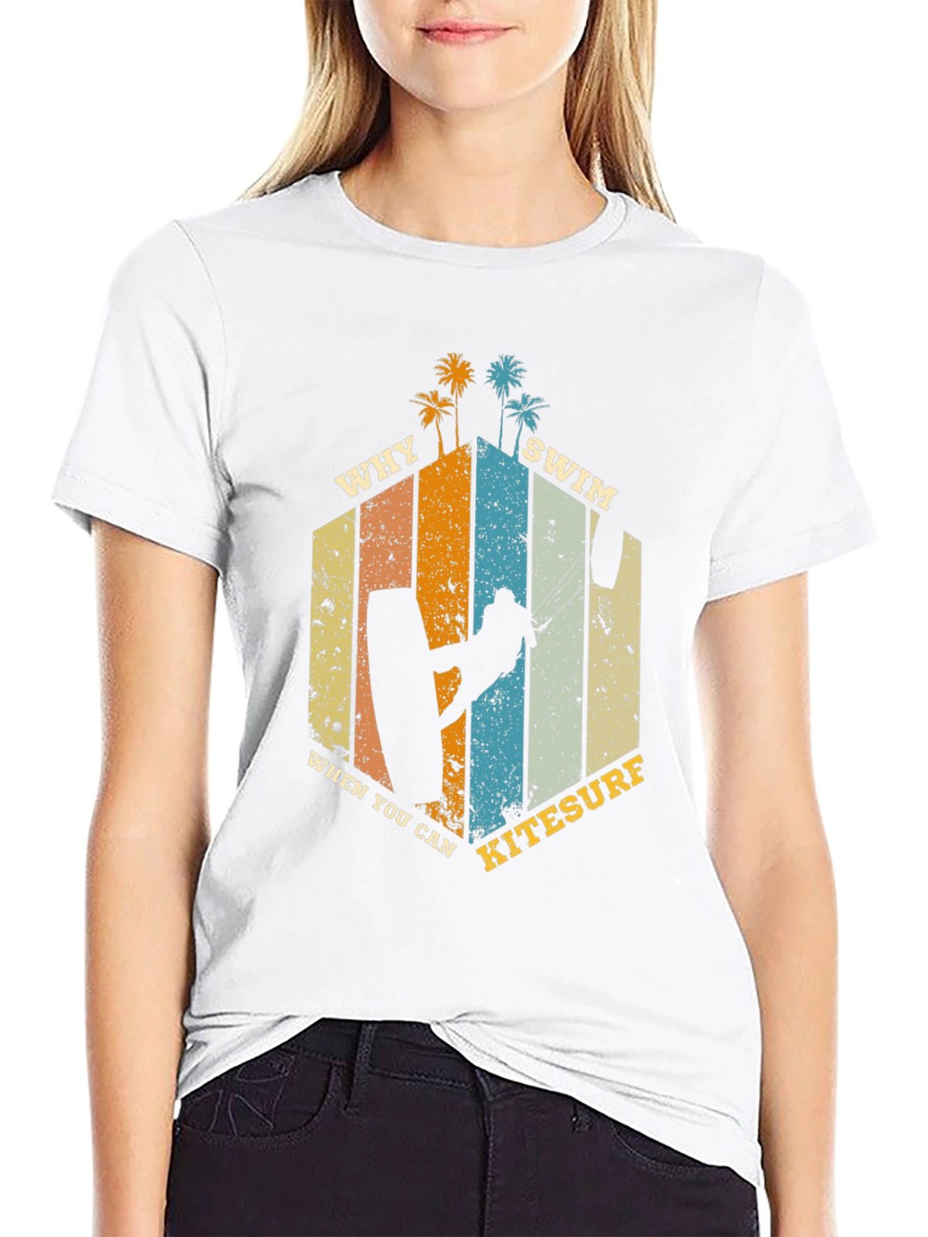 Kitesurf T-Shirt: Why Swim When You Can Kitesurf