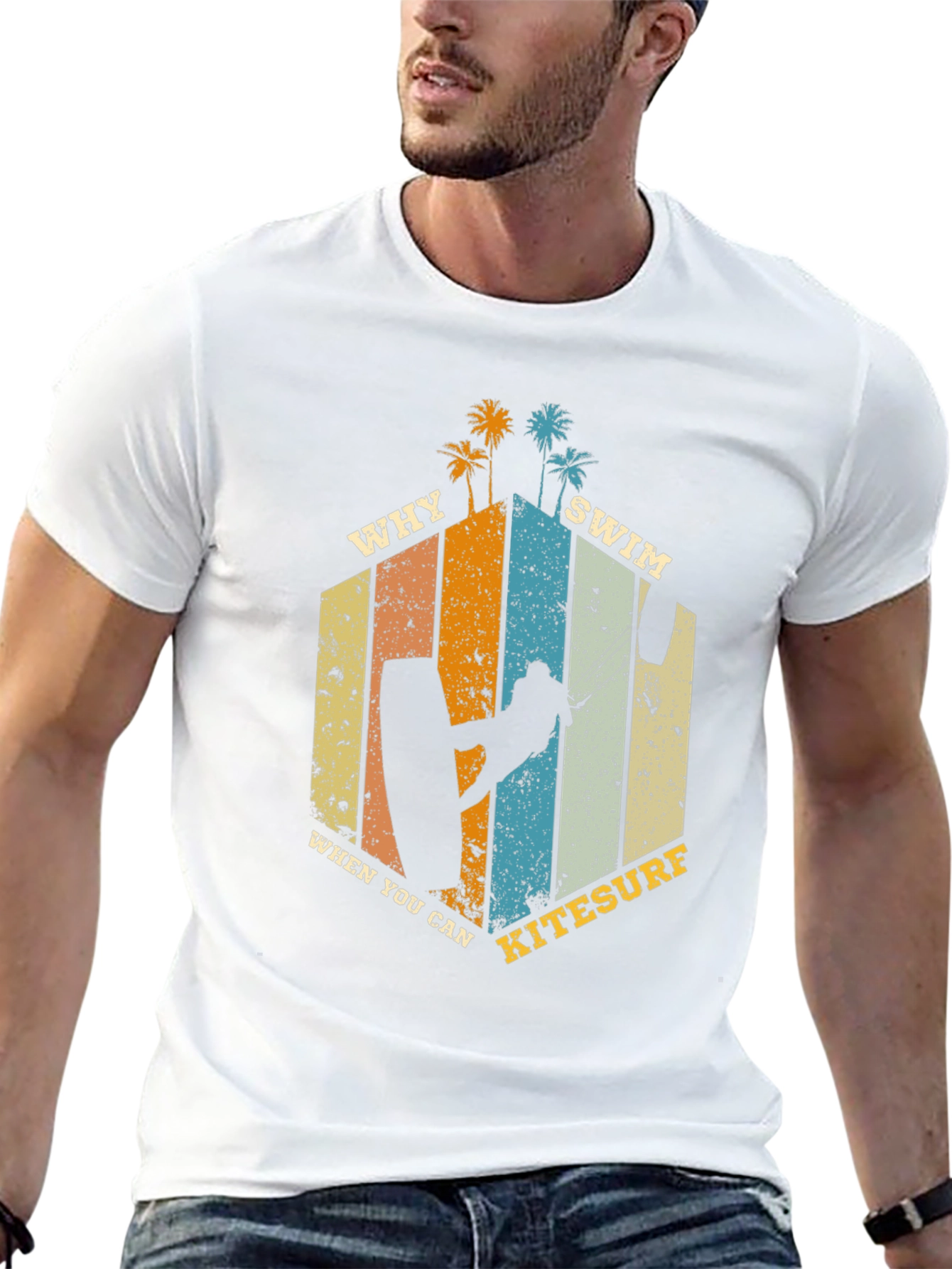 Kitesurf T-Shirt: Why Swim When You Can Kitesurf