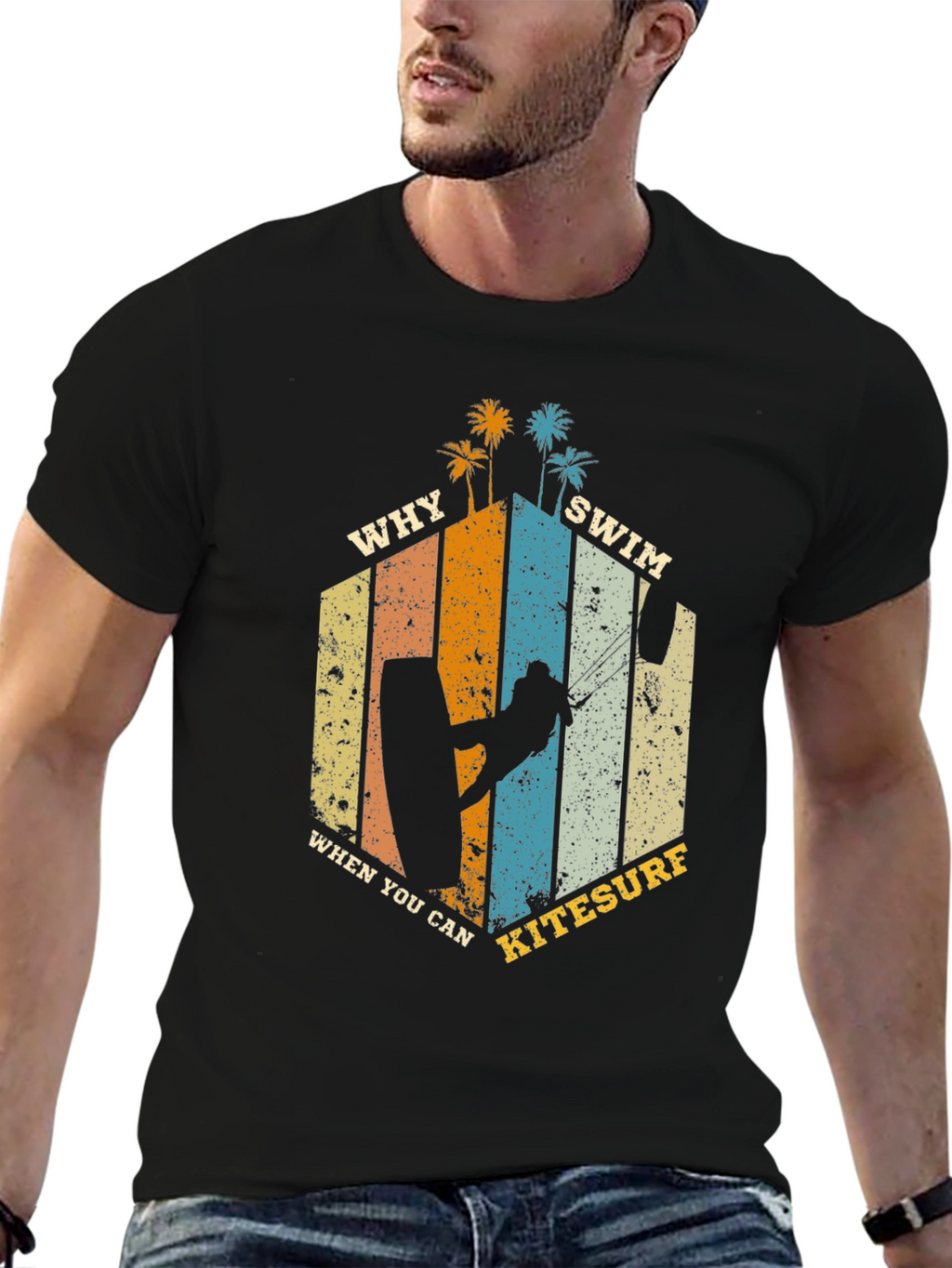 Kitesurf T-Shirt: Why Swim When You Can Kitesurf