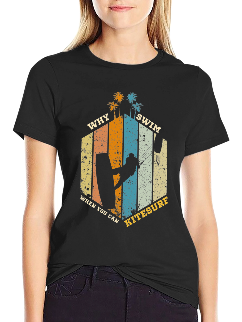 Kitesurf T-Shirt: Why Swim When You Can Kitesurf