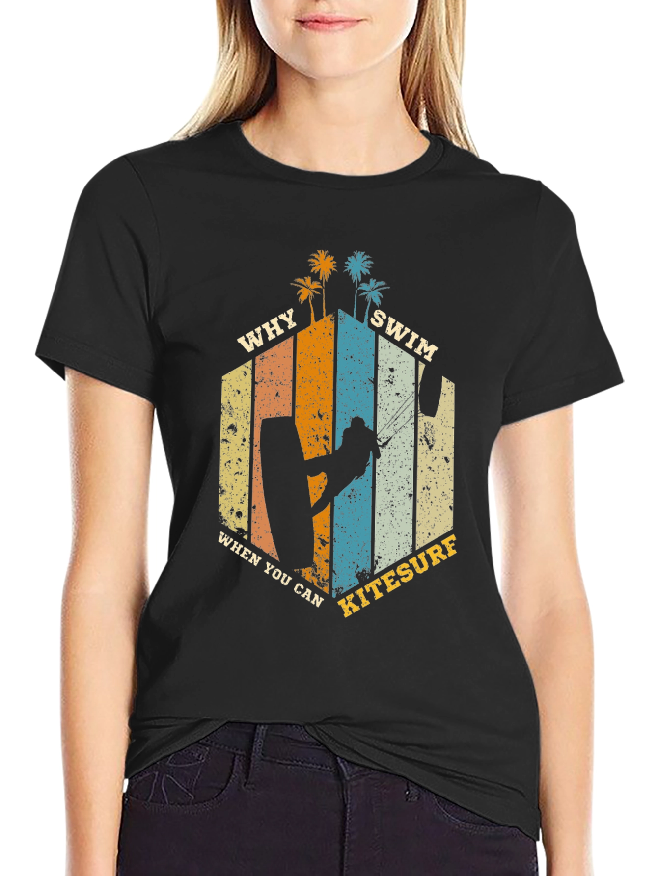 Kitesurf T-Shirt: Why Swim When You Can Kitesurf