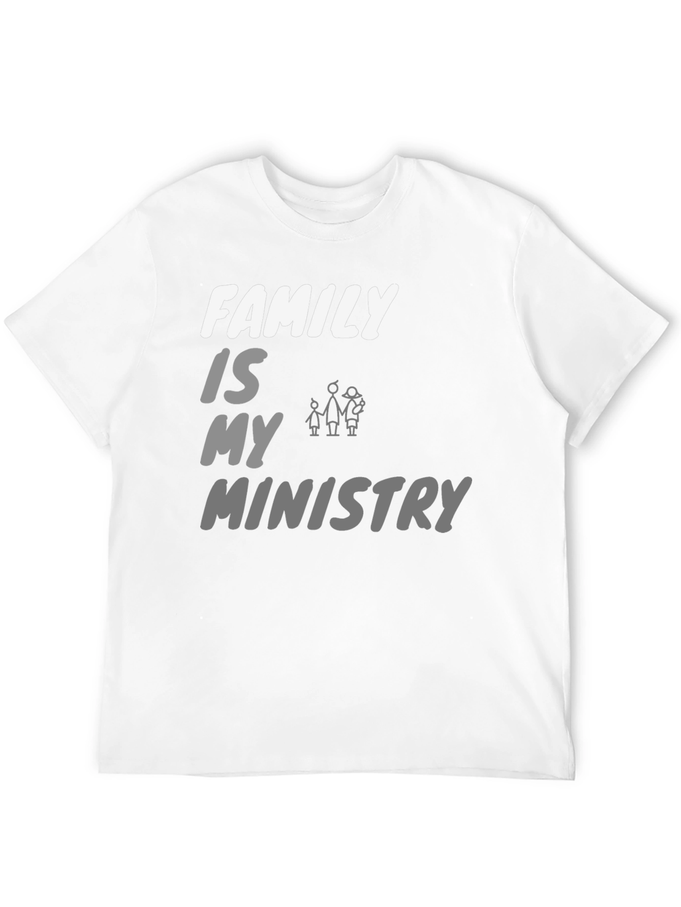Family Is My Ministry T-Shirt - Black Crew Neck