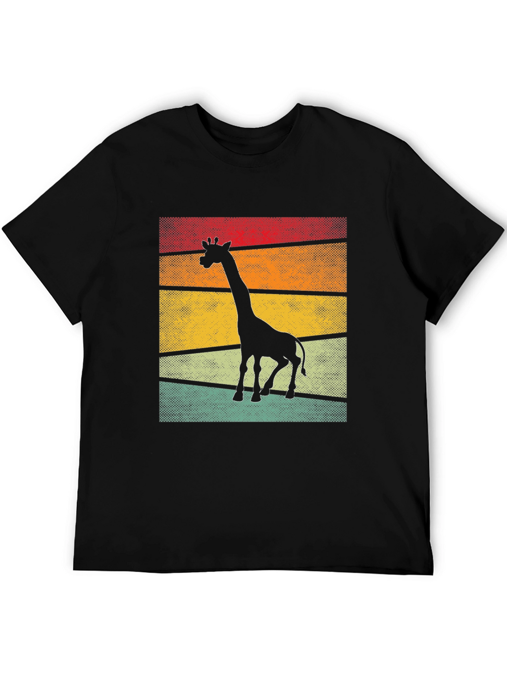 Retro Giraffe Silhouette T-Shirt