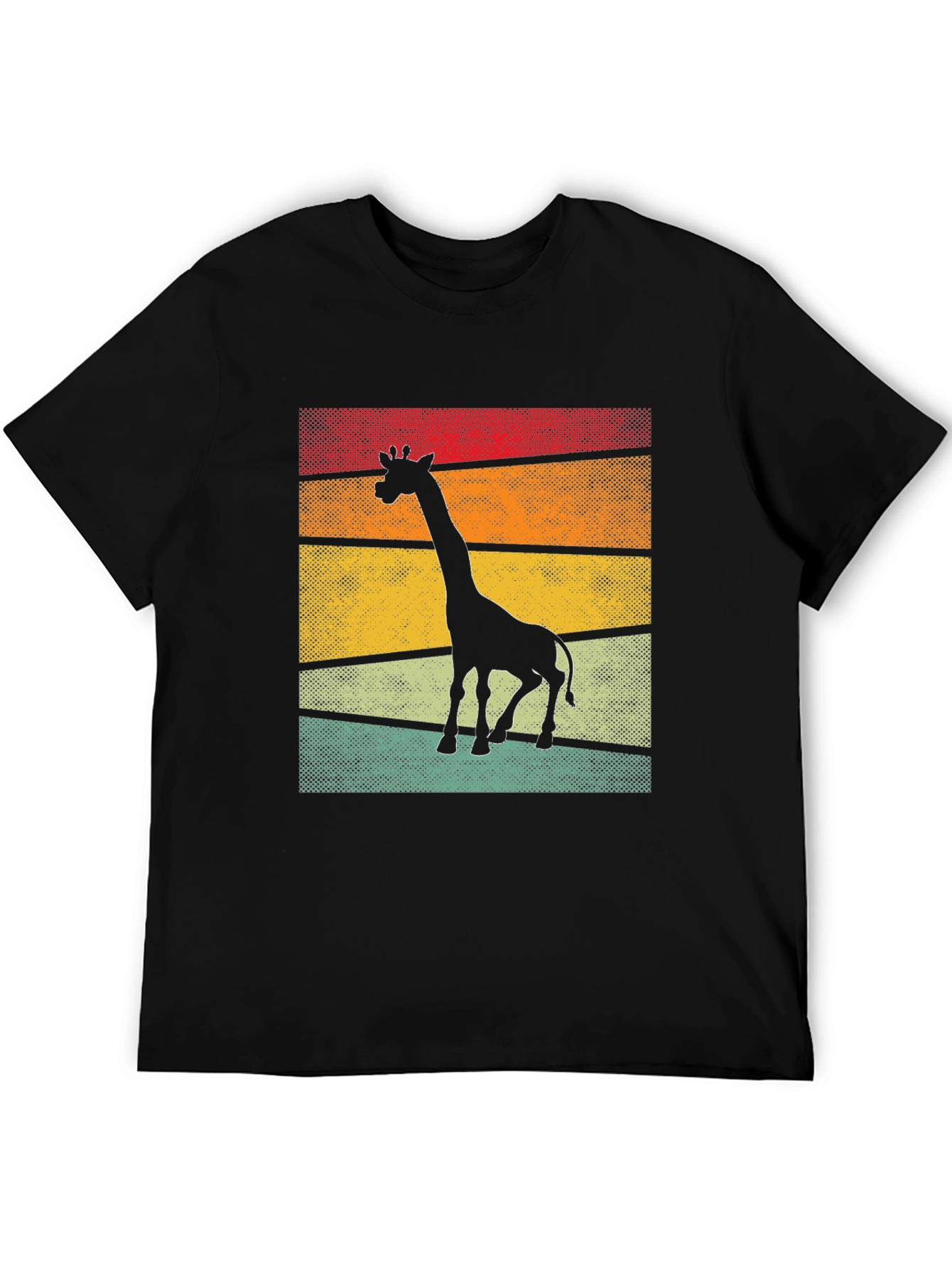 Retro Giraffe Silhouette T-Shirt
