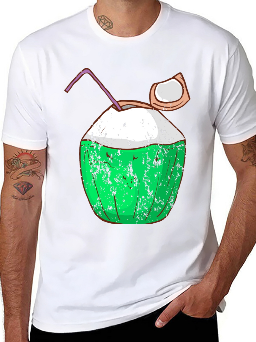 Coconut T-Shirt - Tropical Summer Vibes