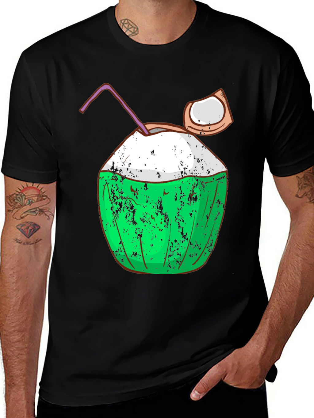 Coconut T-Shirt - Tropical Summer Vibes