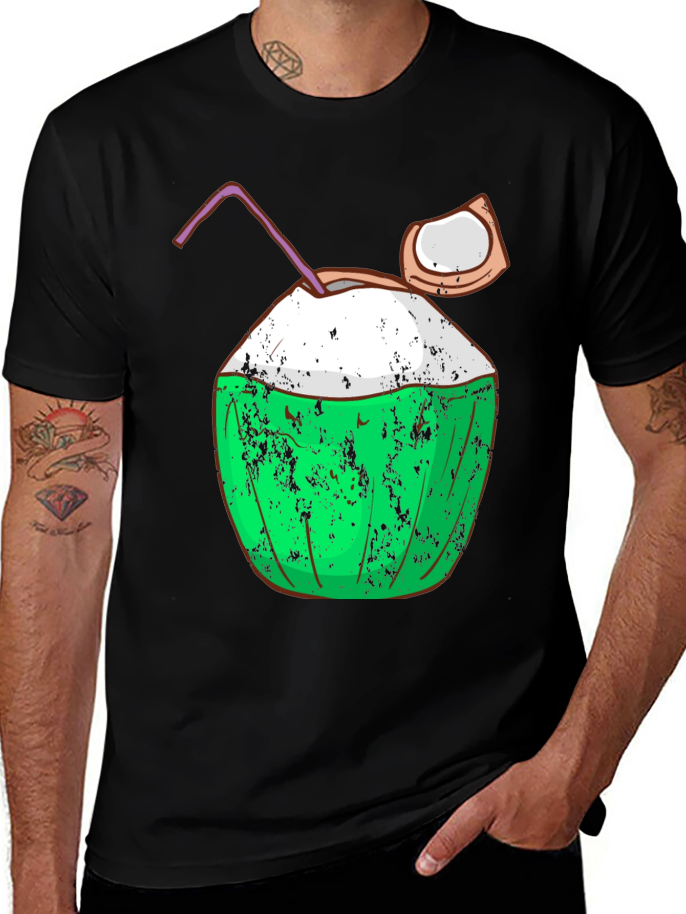 Coconut T-Shirt - Tropical Summer Vibes