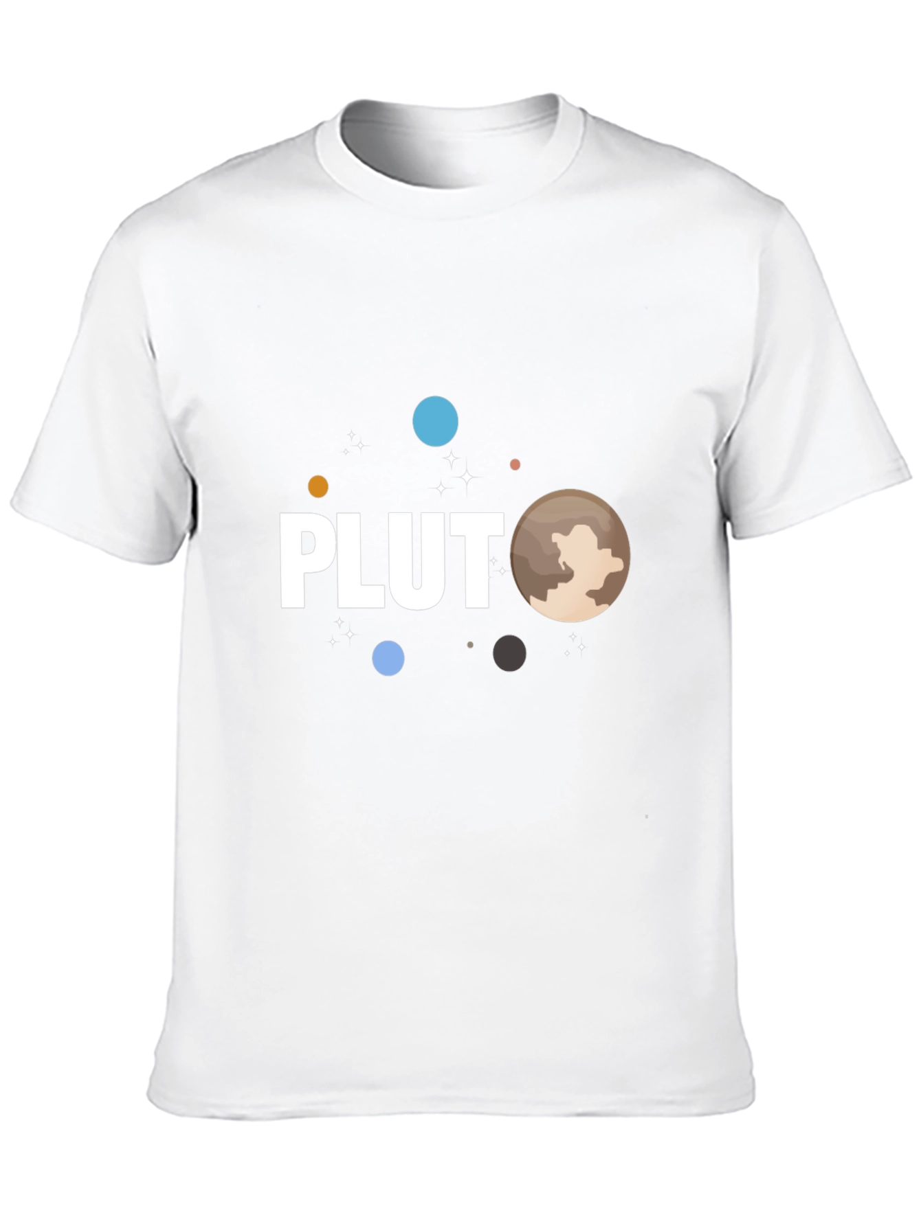 Pluto Graphic T-Shirt Black Crew Neck Tee