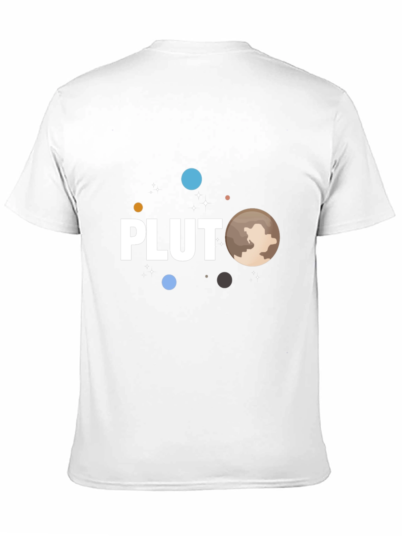 Pluto Graphic T-Shirt Black Crew Neck Tee