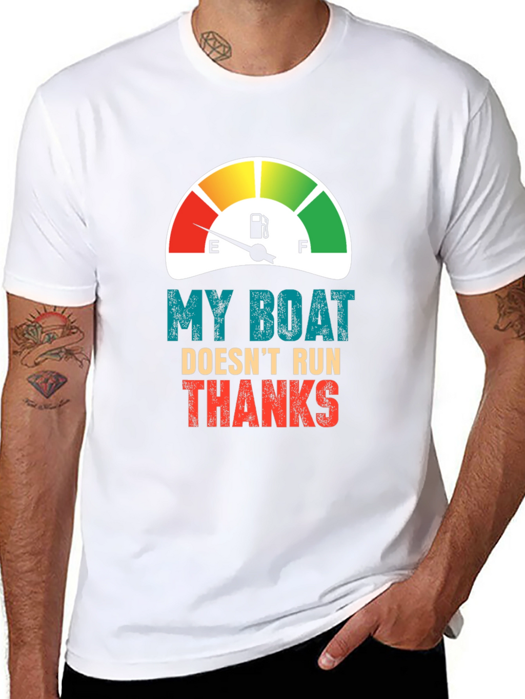Funny Boat T-Shirt - My Boat Doesnt Run Thanks