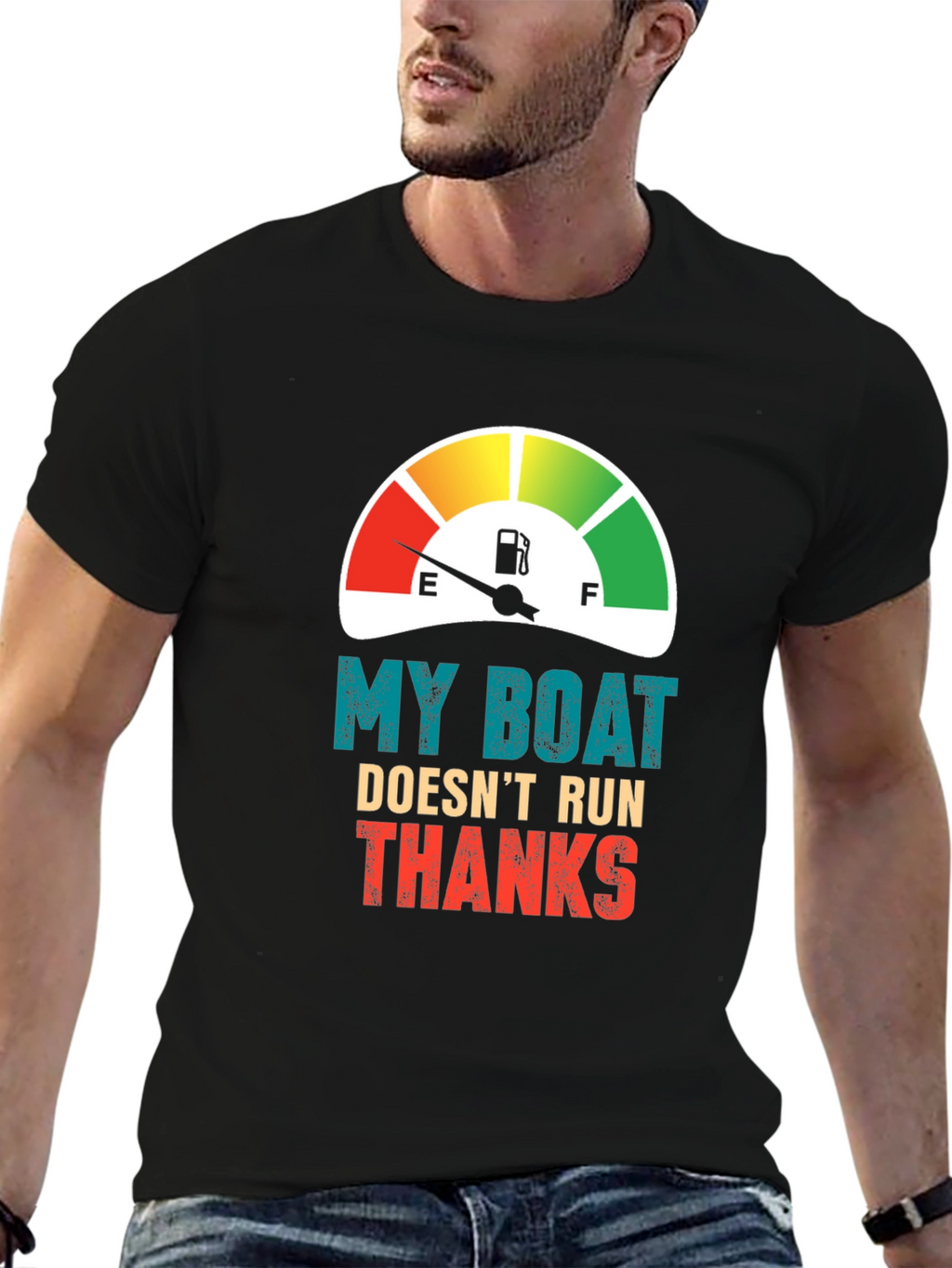 Funny Boat T-Shirt - My Boat Doesnt Run Thanks