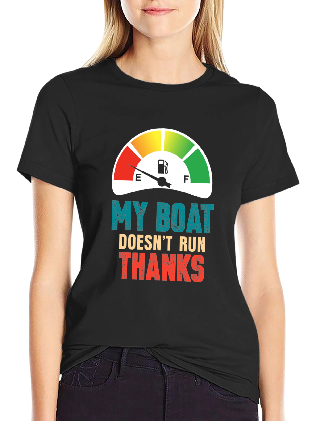 Funny Boat T-Shirt - My Boat Doesnt Run Thanks