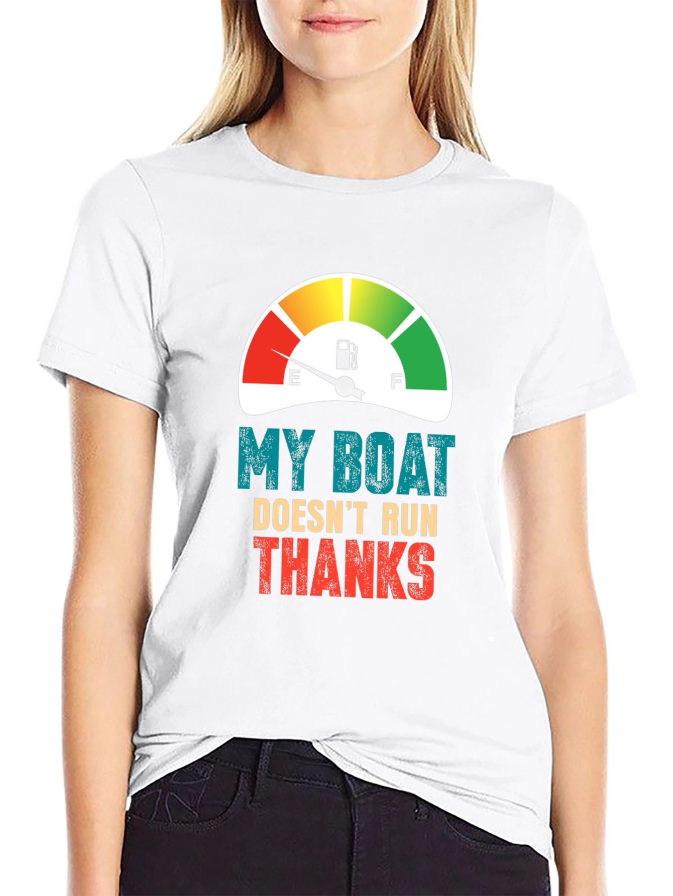 Funny Boat T-Shirt - My Boat Doesnt Run Thanks