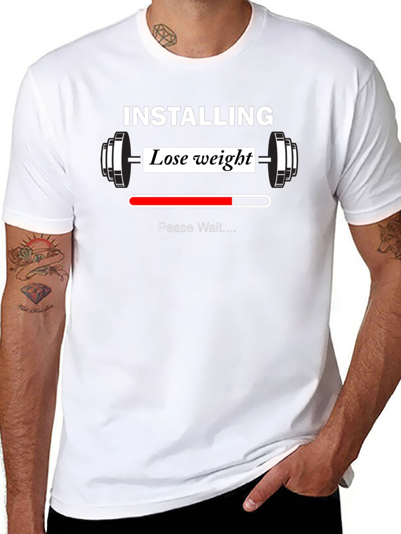 Installing Lose Weight Funny Gym T-Shirt