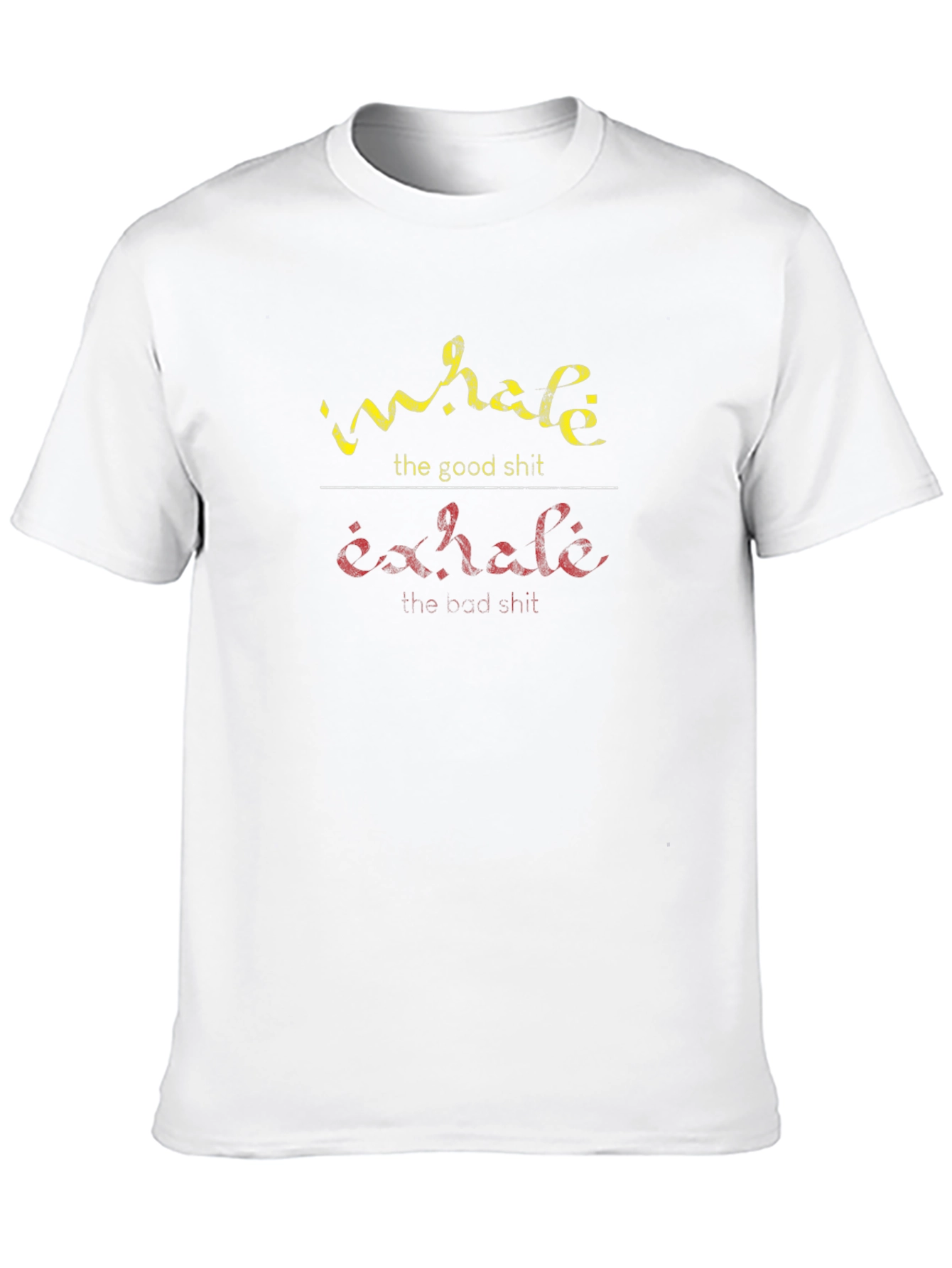 Inhale Exhale Graphic Tee - Funny Slogan T-Shirt