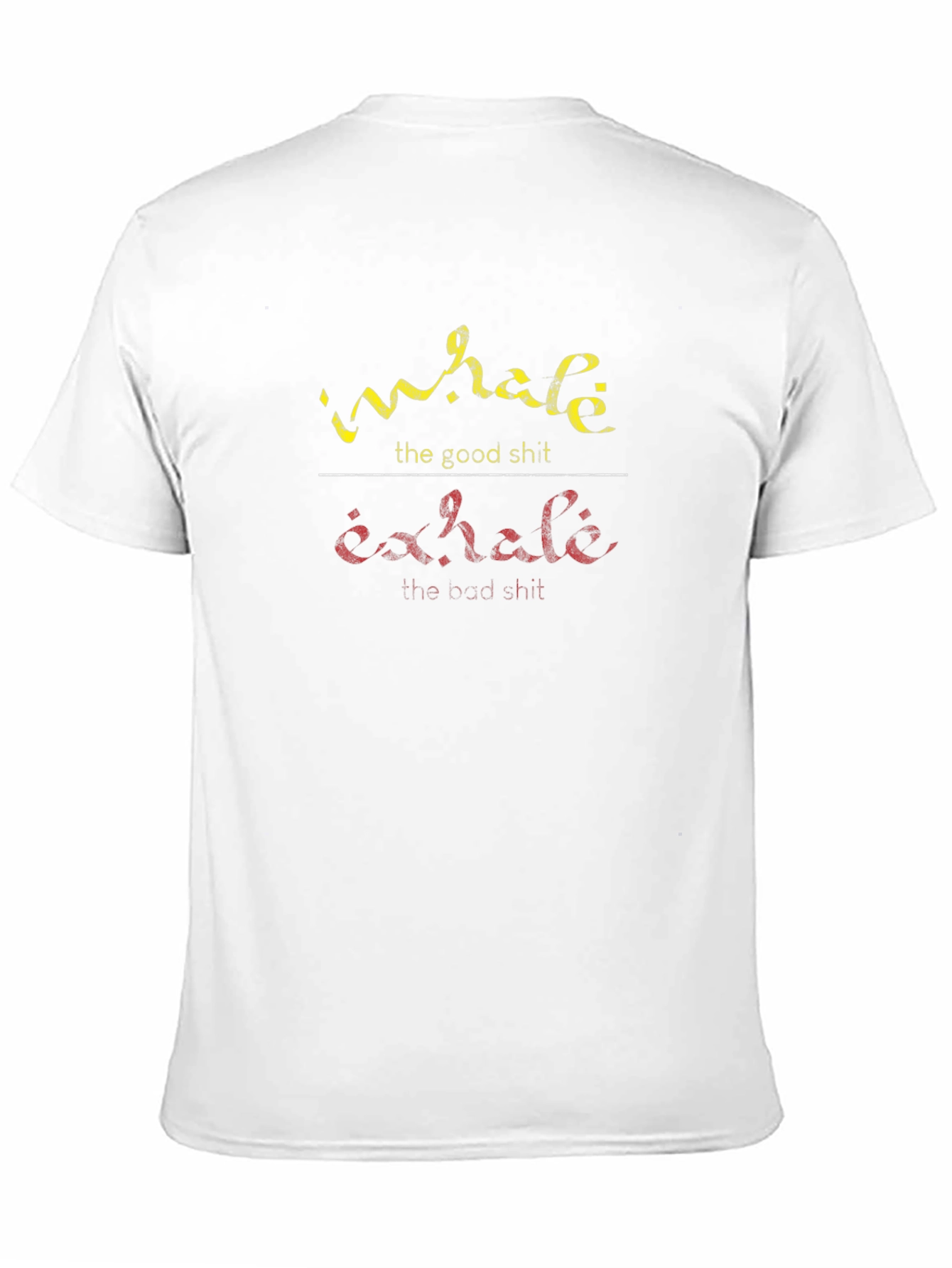 Inhale Exhale Graphic Tee - Funny Slogan T-Shirt