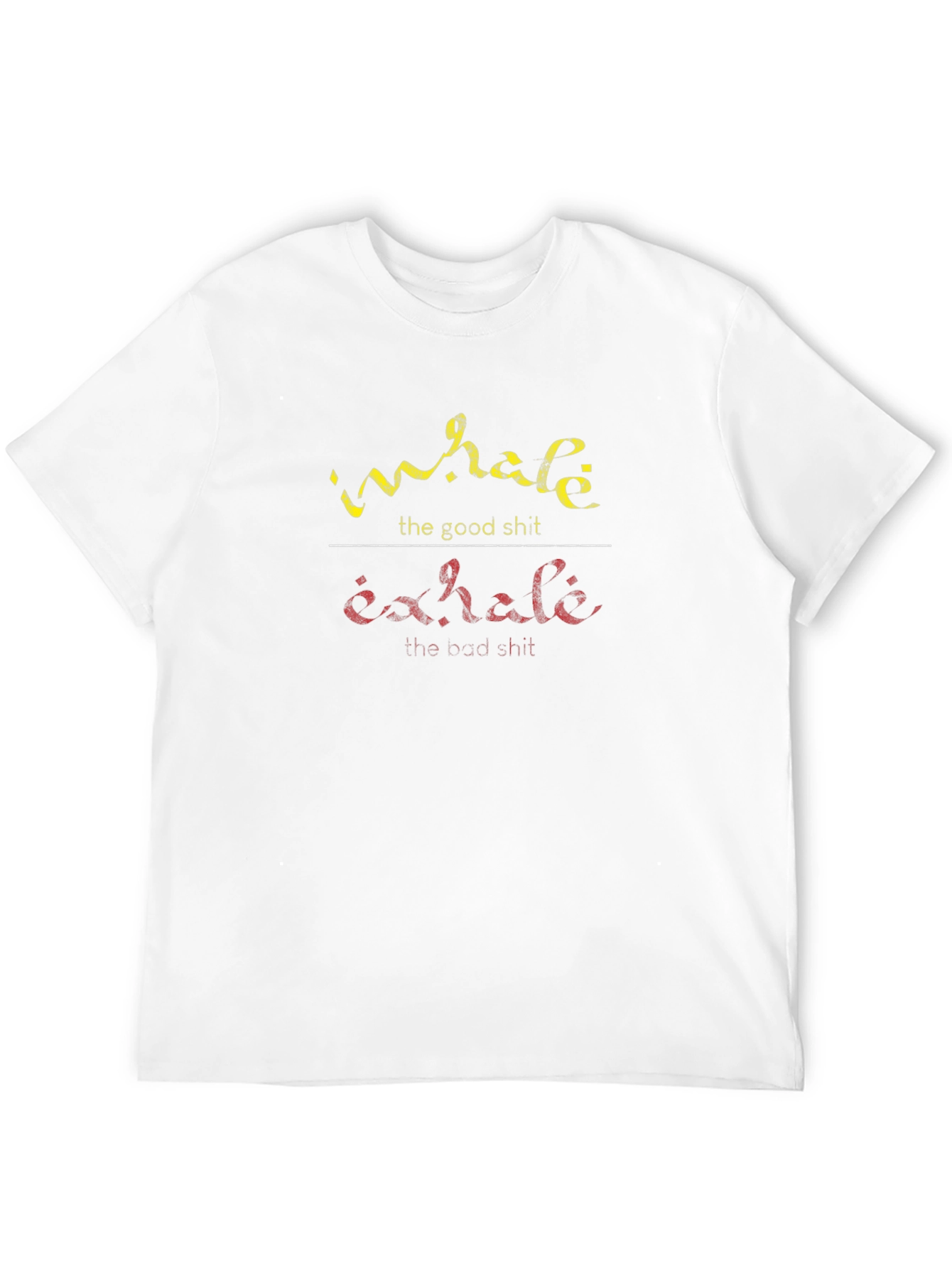 Inhale Exhale Graphic Tee - Funny Slogan T-Shirt