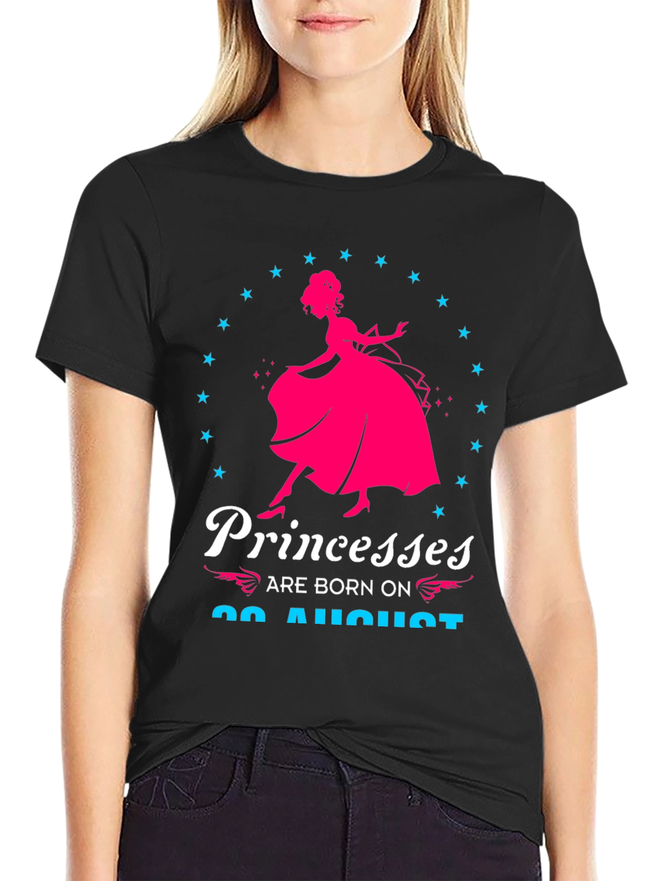 Princesses Are Born On August T-Shirt