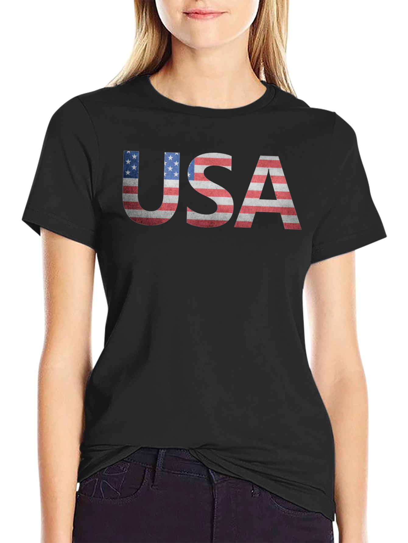 USA Flag Graphic T-Shirt - Patriotic American Pride