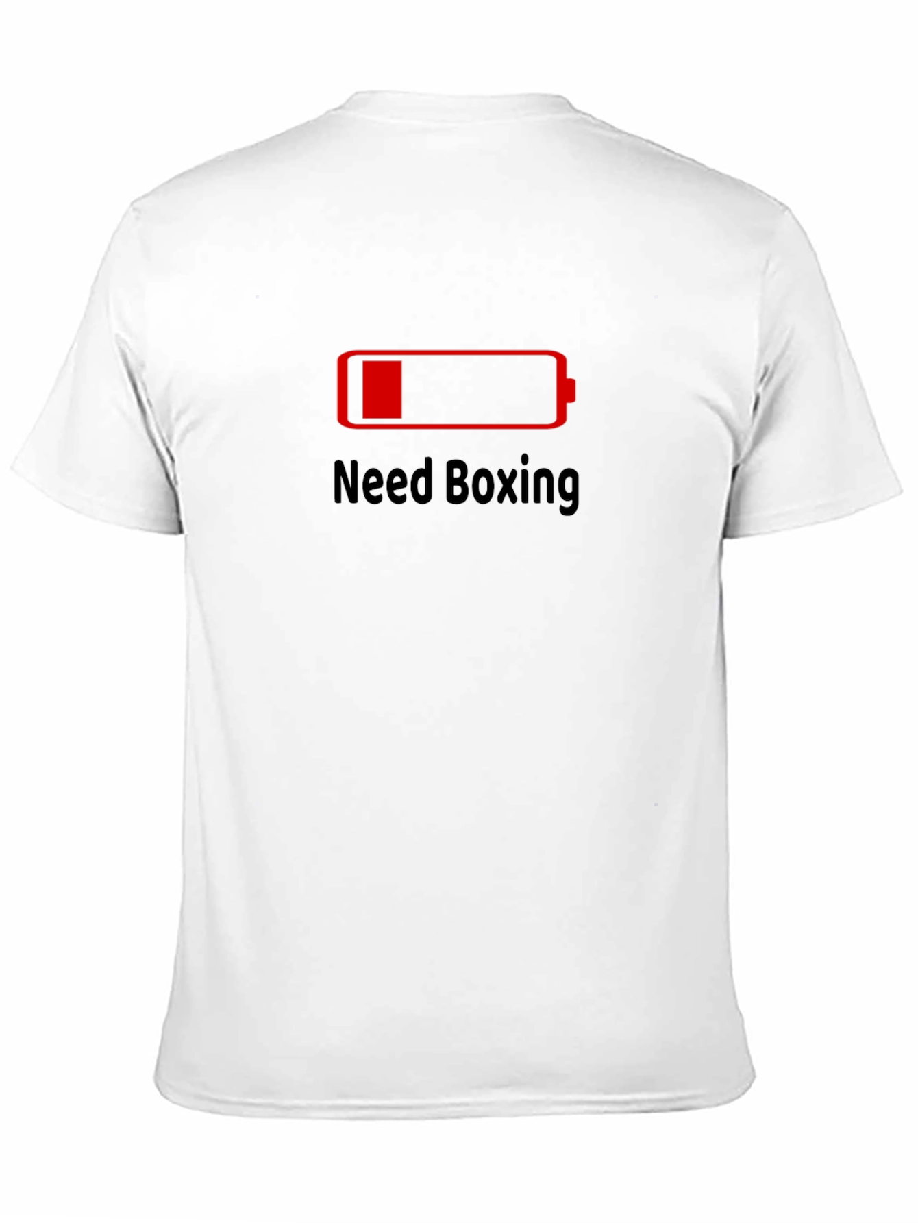 Need Boxing Low Battery Black T-Shirt