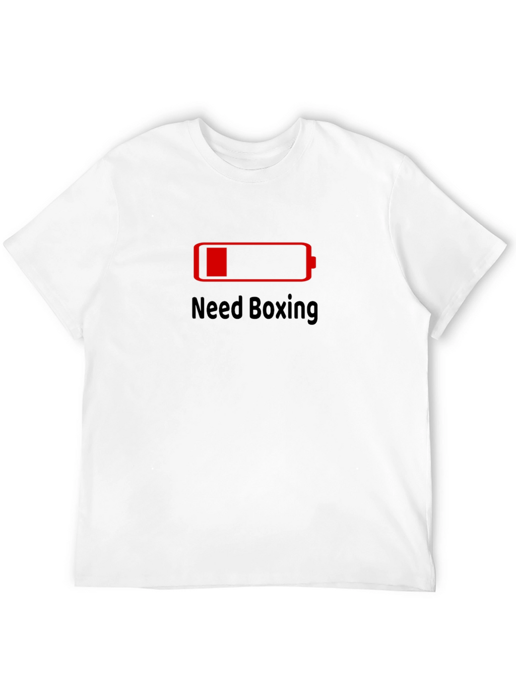 Need Boxing Low Battery Black T-Shirt