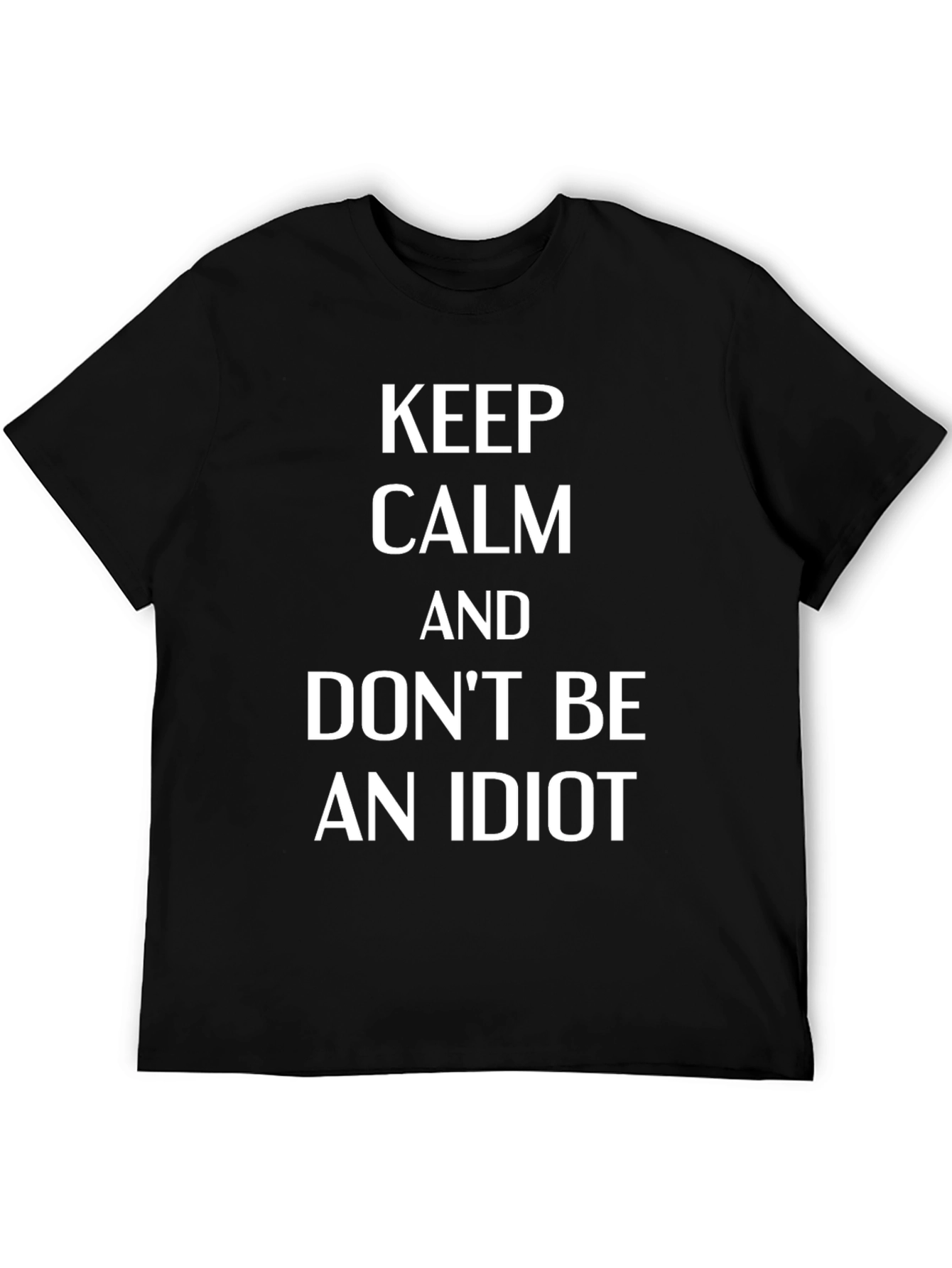 Keep Calm Slogan Graphic Tee
