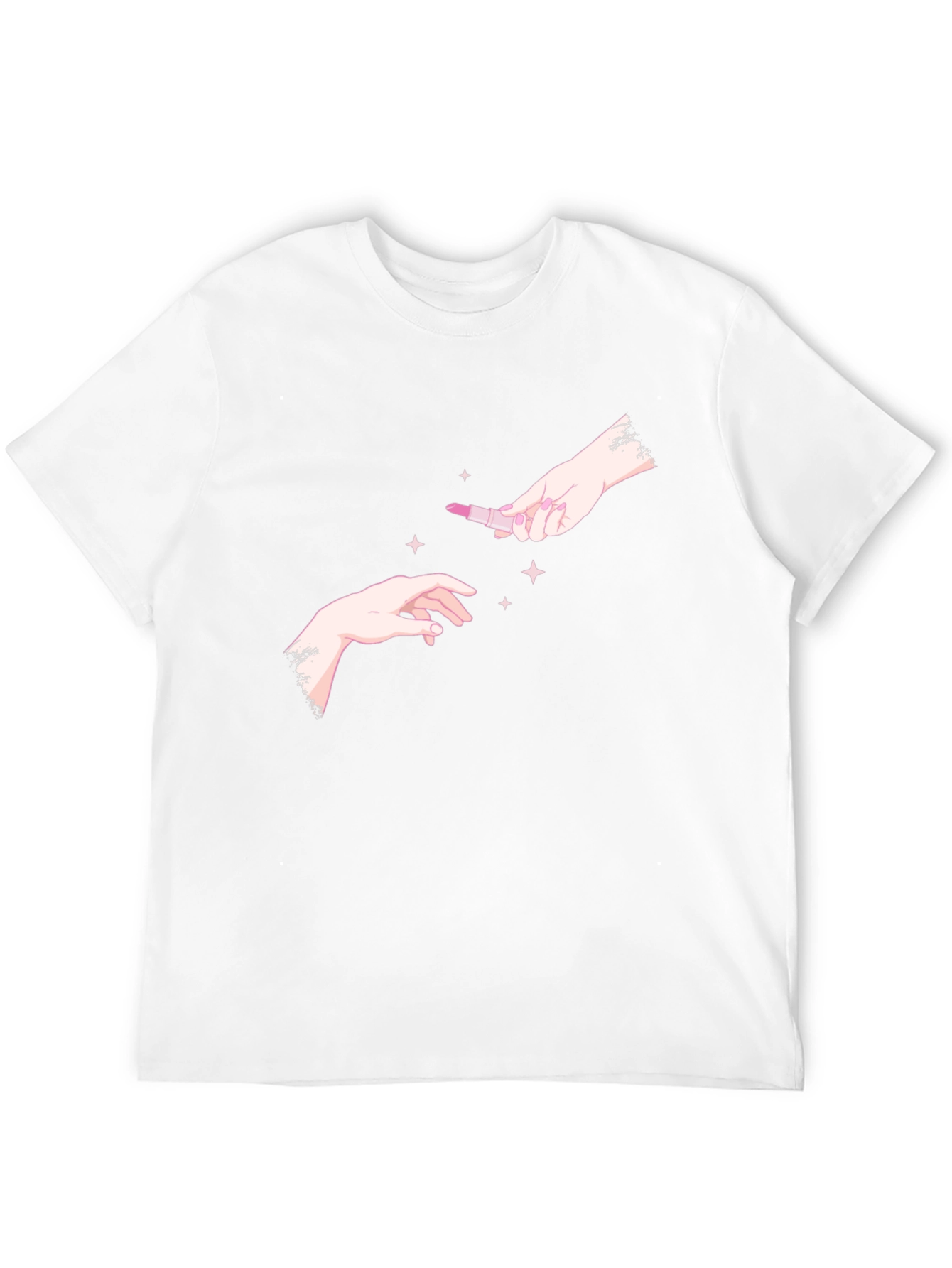 Hands & Lipstick Black T-Shirt