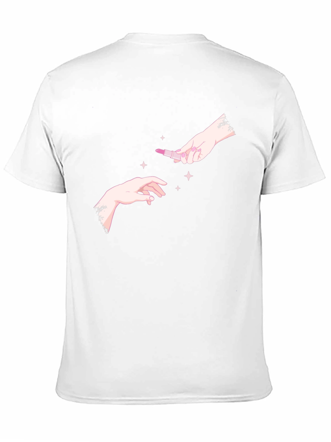 Hands & Lipstick Black T-Shirt