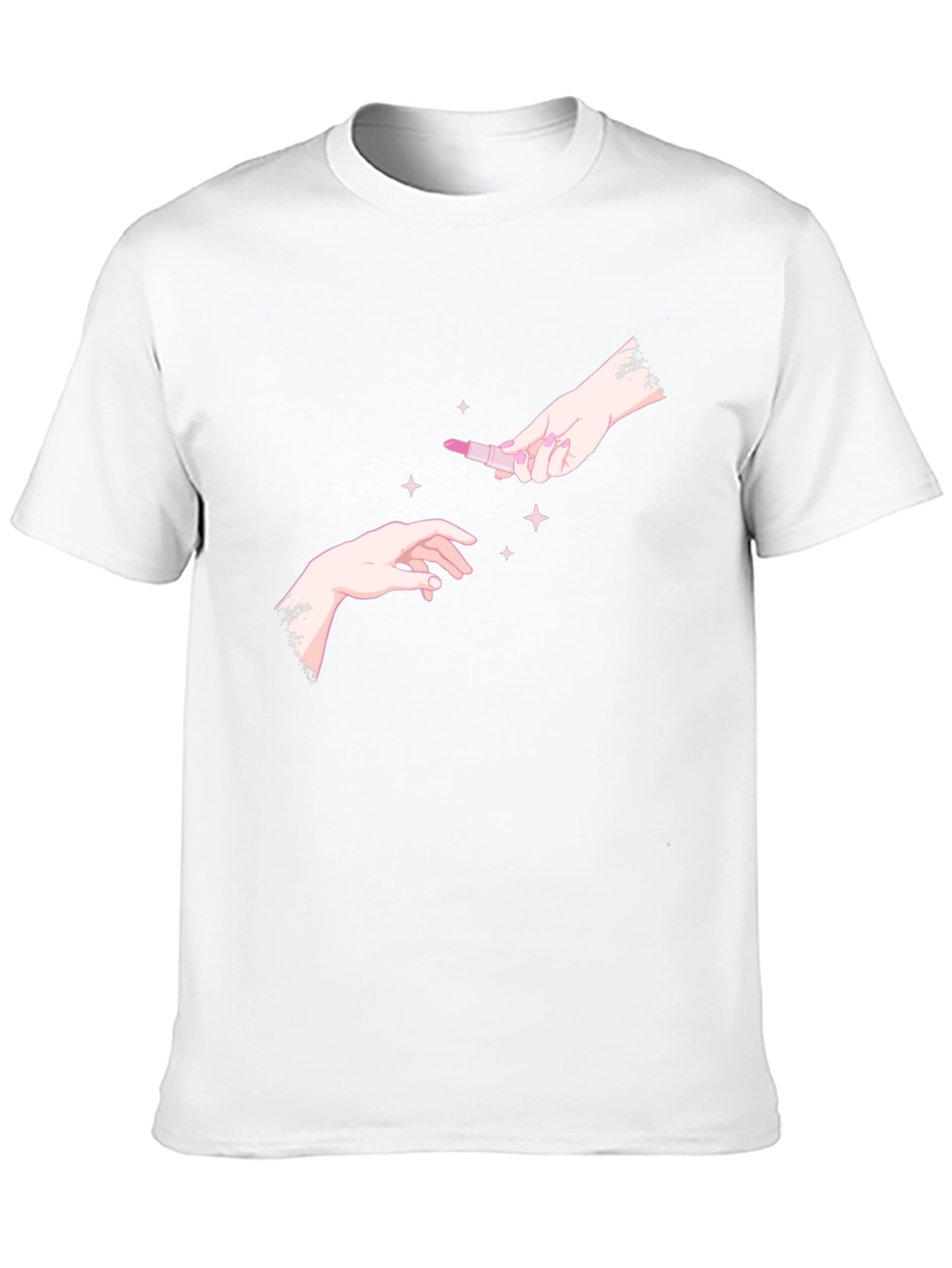 Hands & Lipstick Black T-Shirt