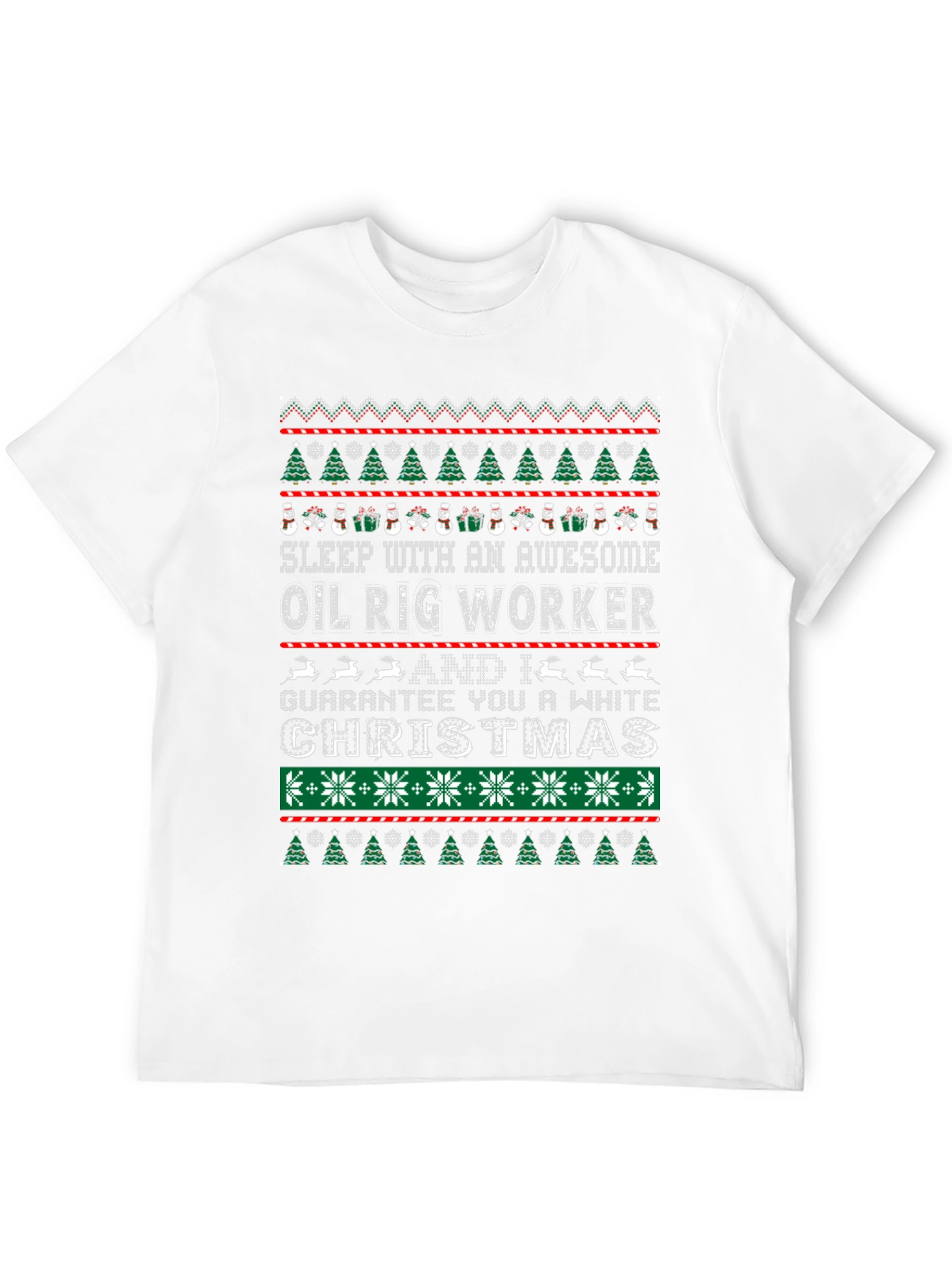 Awesome Oil Rig Worker Christmas T-Shirt
