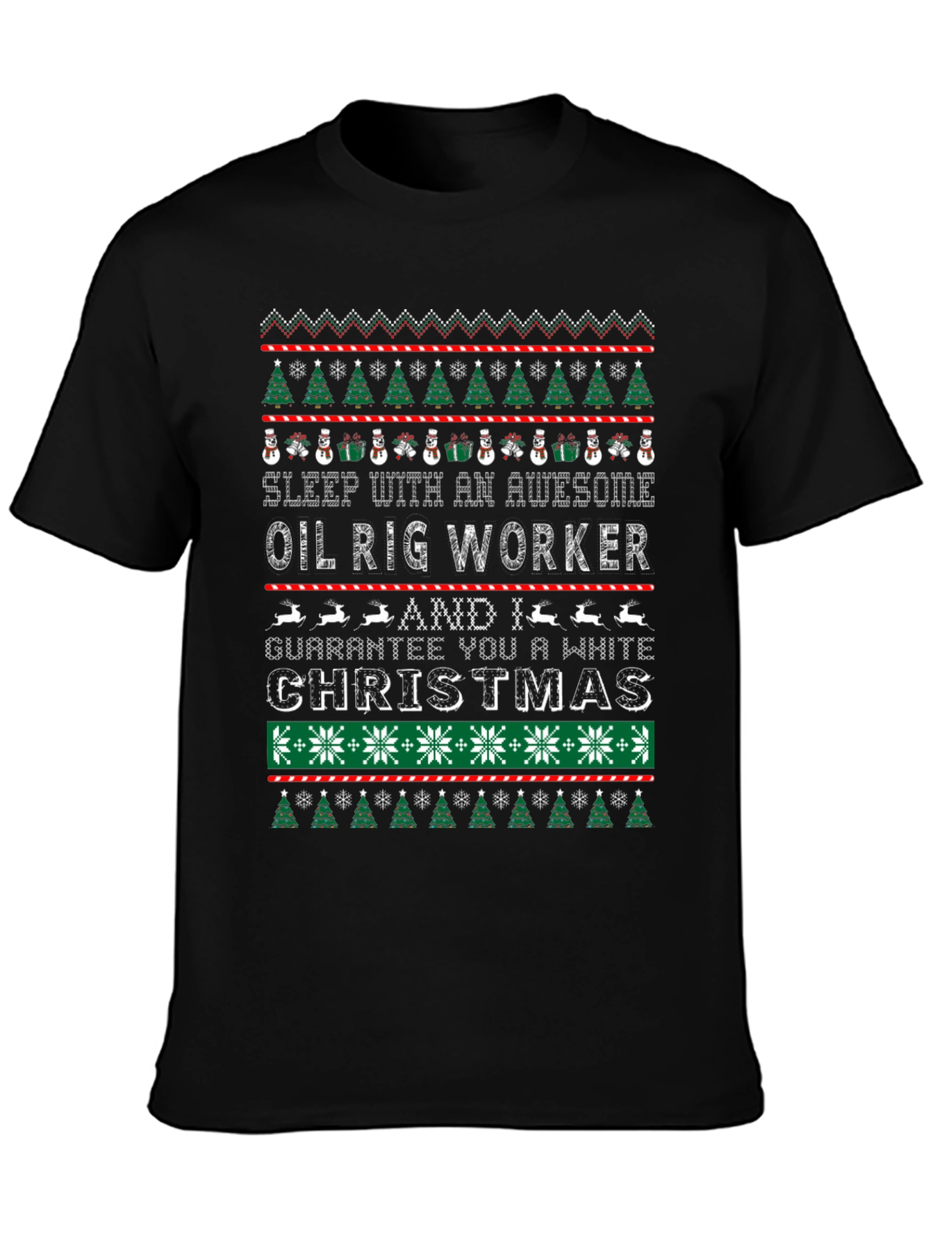 Awesome Oil Rig Worker Christmas T-Shirt