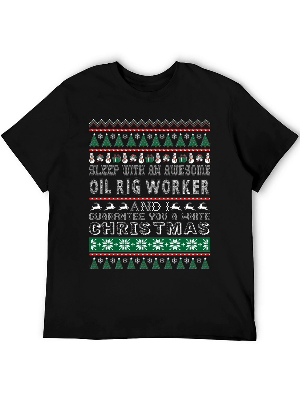 Awesome Oil Rig Worker Christmas T-Shirt