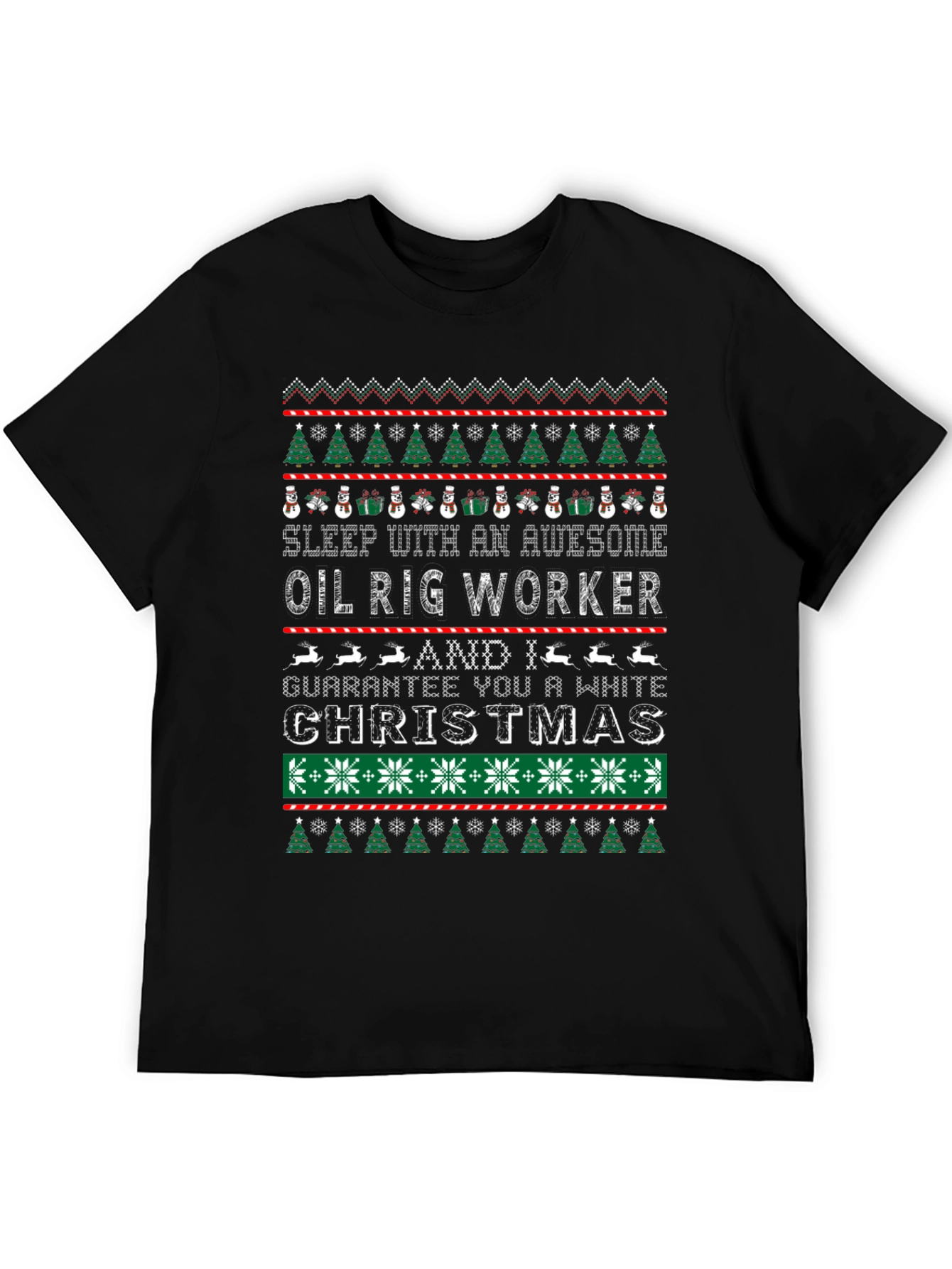 Awesome Oil Rig Worker Christmas T-Shirt