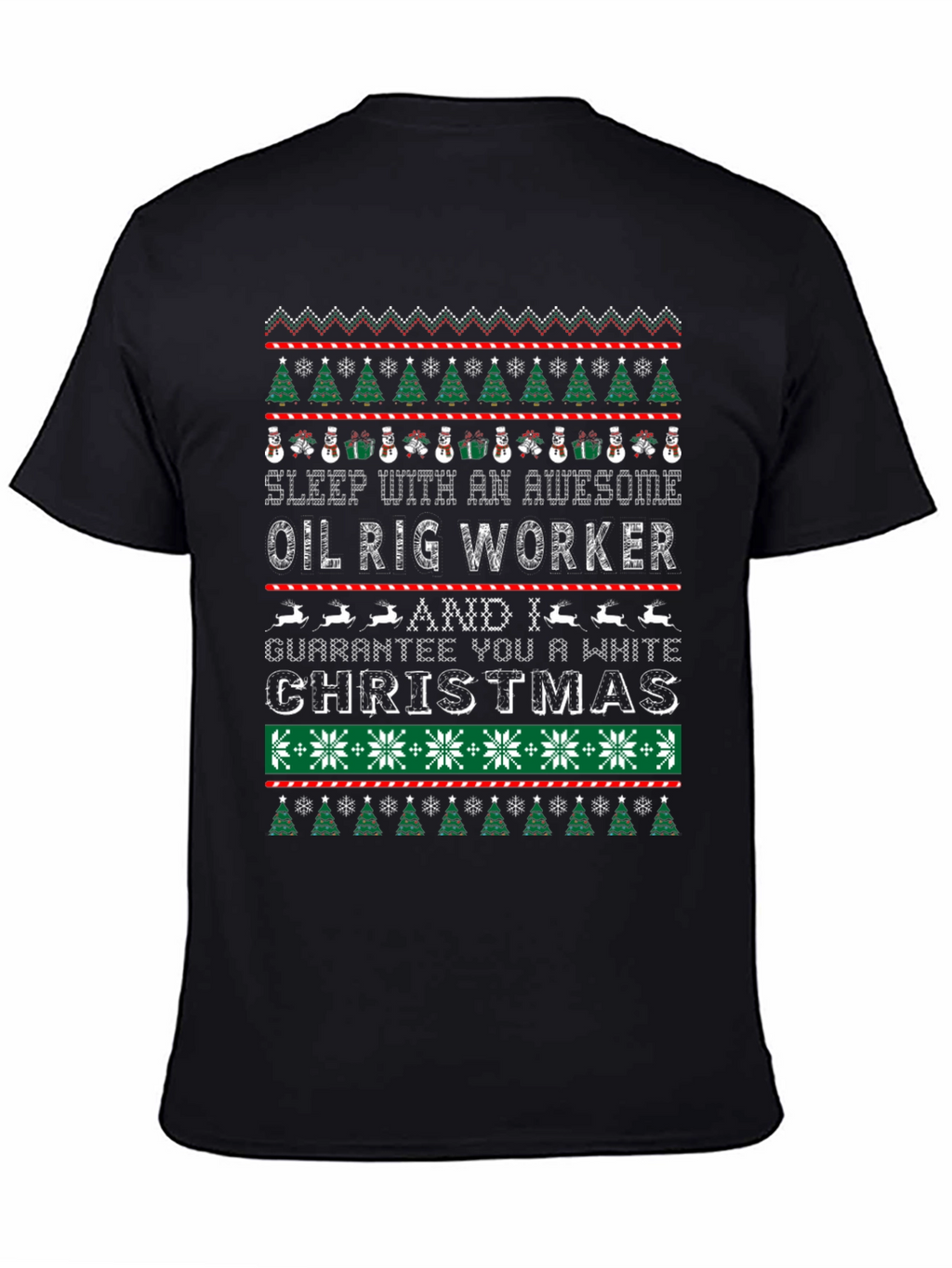 Awesome Oil Rig Worker Christmas T-Shirt