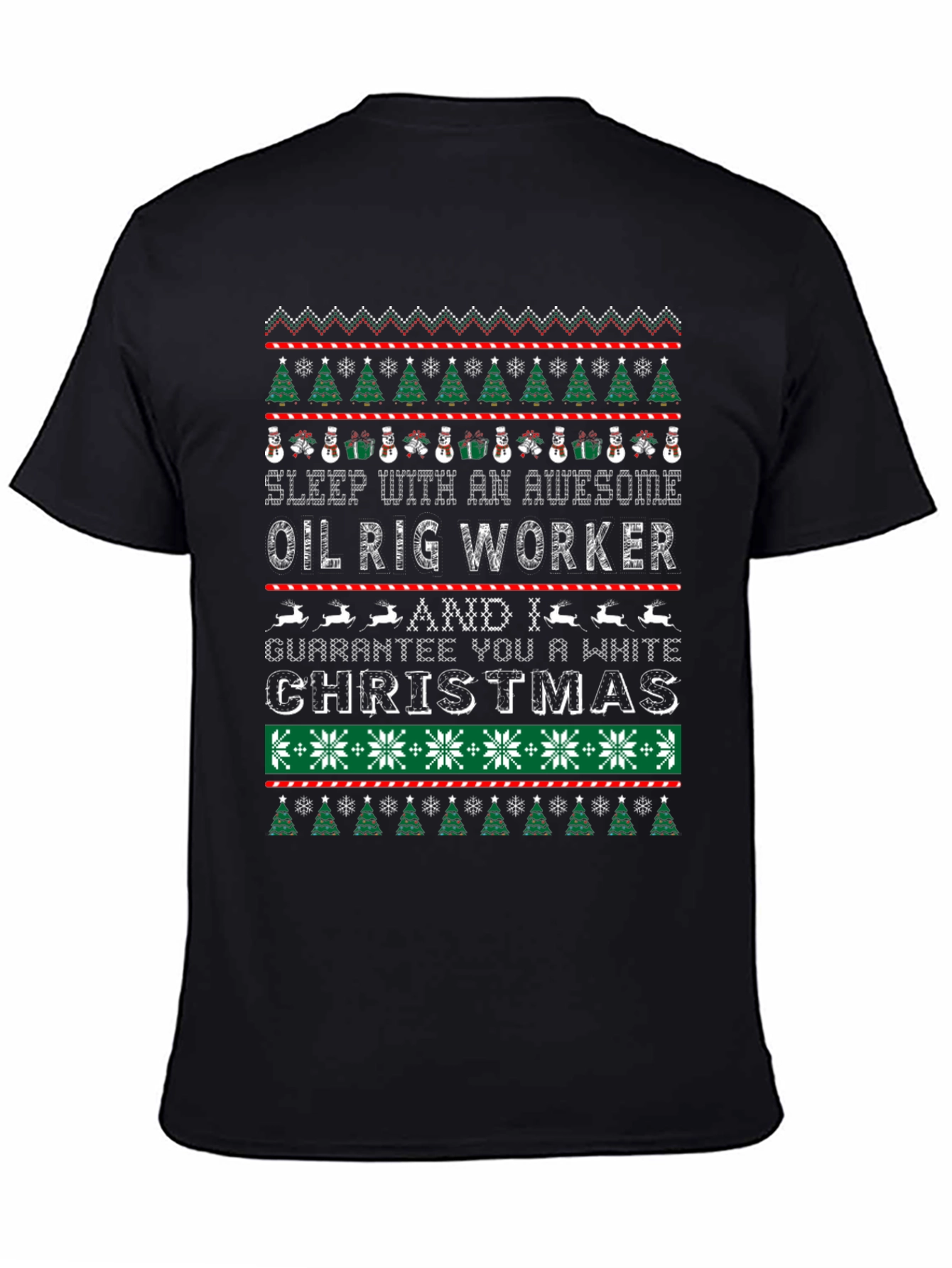 Awesome Oil Rig Worker Christmas T-Shirt