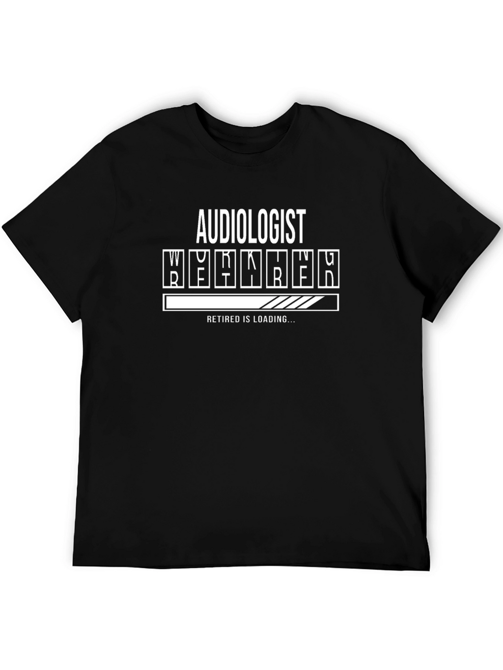 Audiologist Retired Loading Black T-Shirt