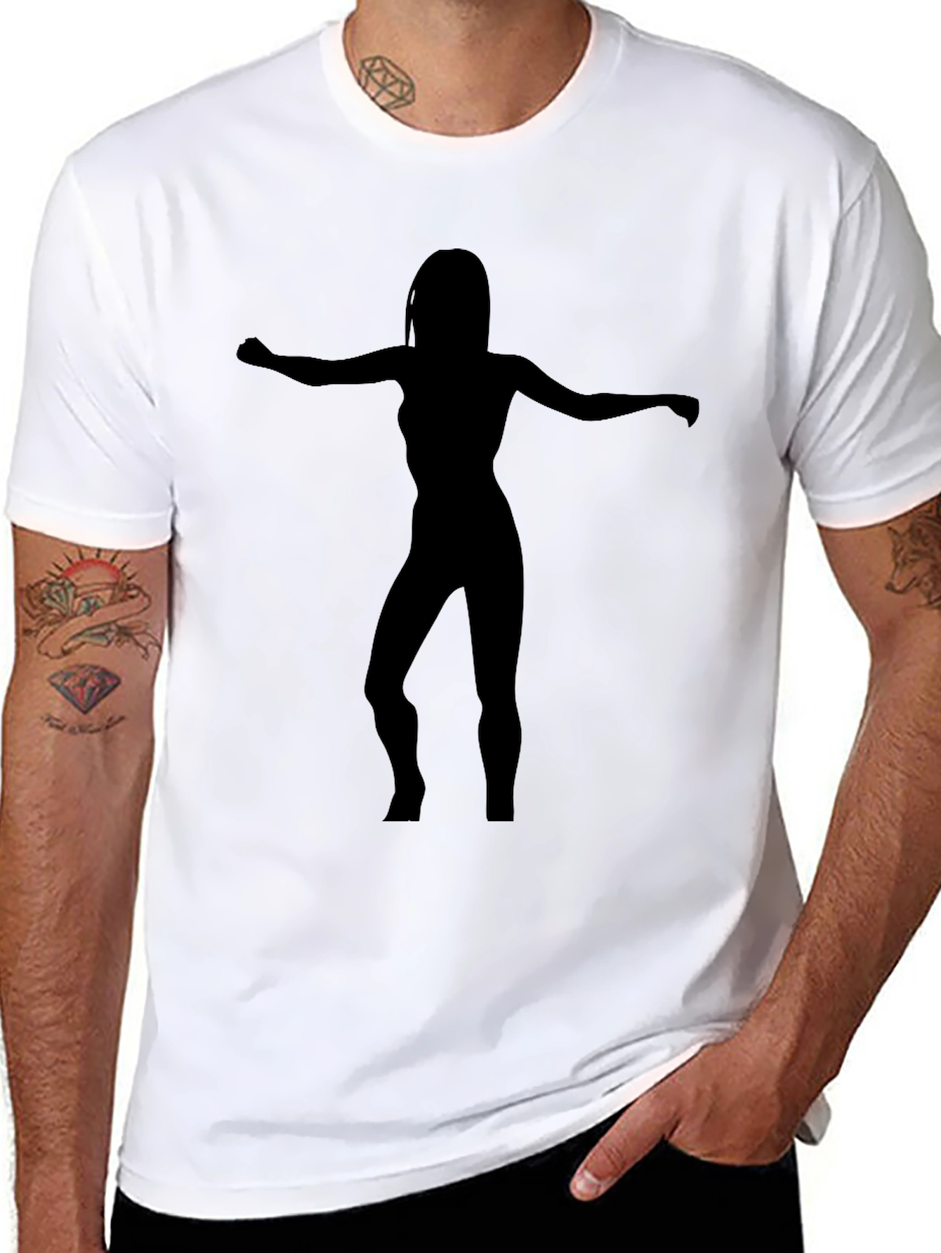 Silhouette Dancer Black T-Shirt