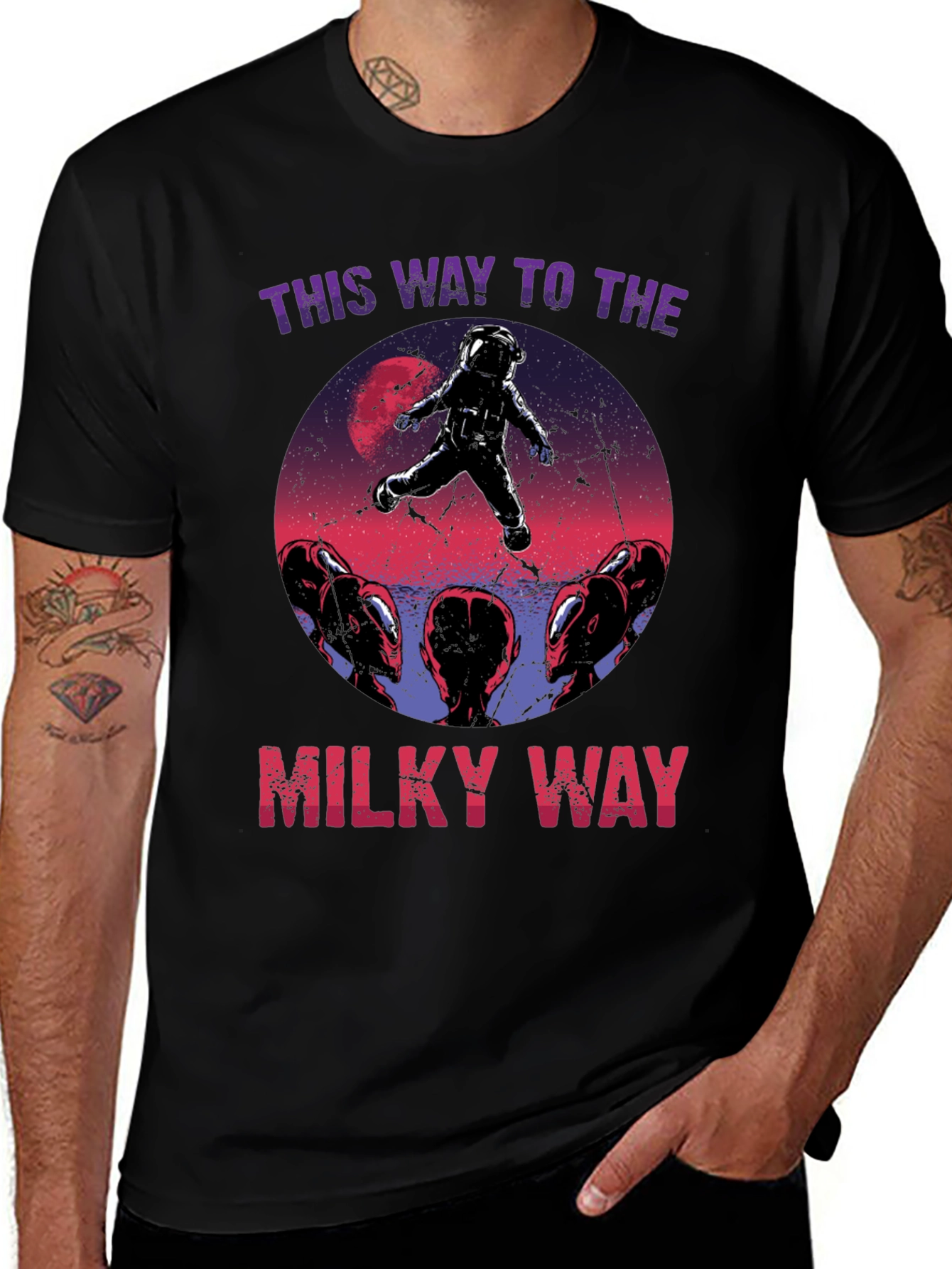 This Way To The Milky Way Graphic Tee