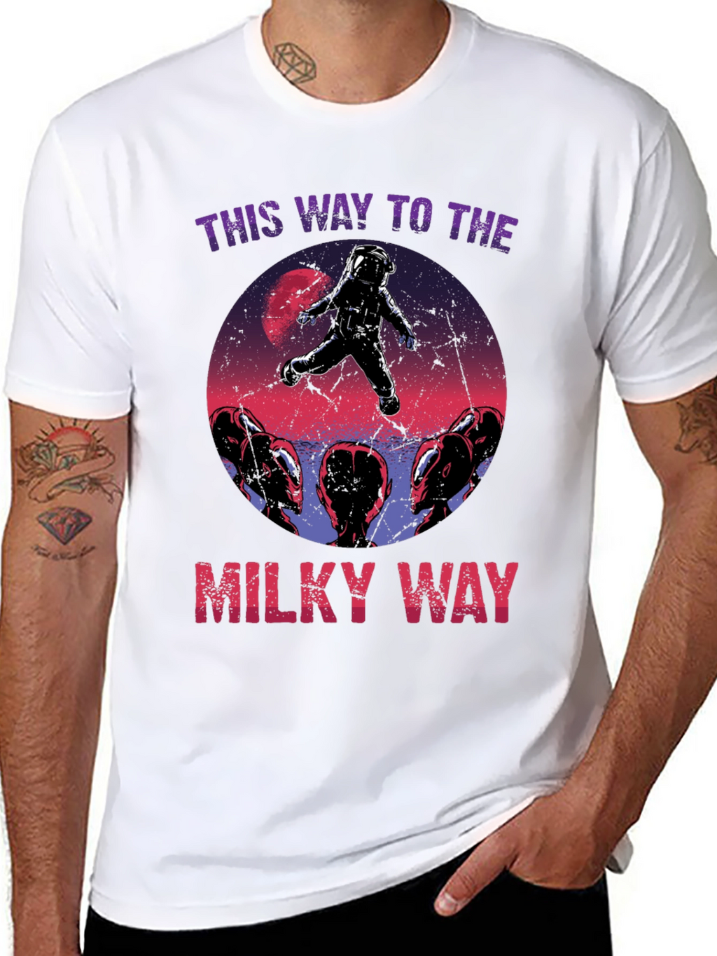This Way To The Milky Way Graphic Tee