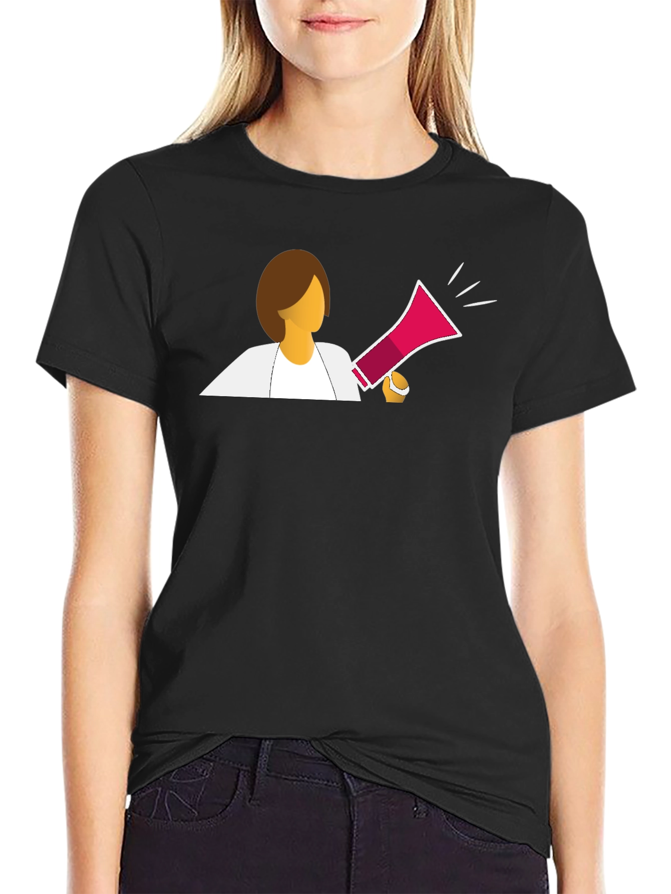 Empowered Woman T-Shirt - Bullhorn Graphic Tee