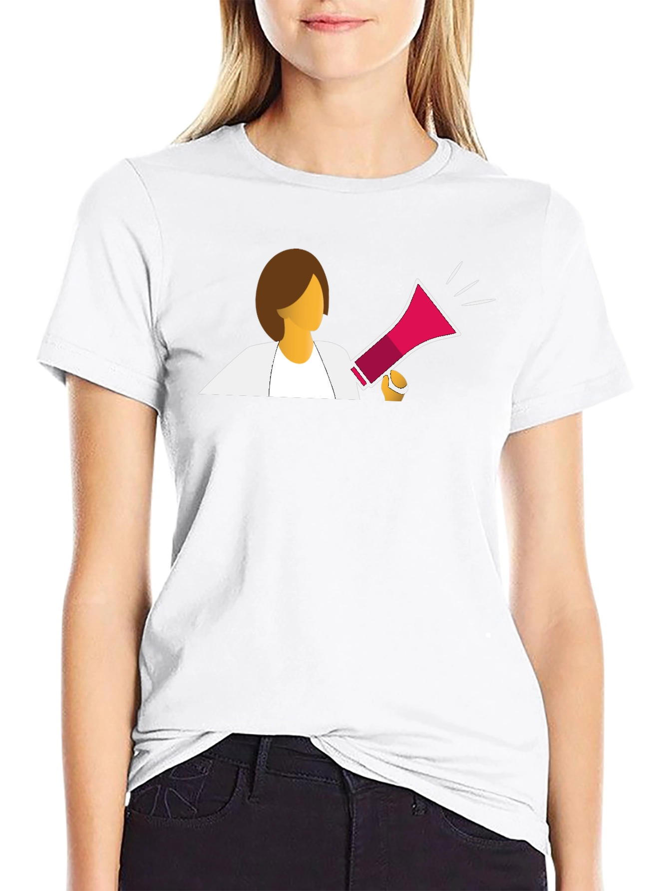Empowered Woman T-Shirt - Bullhorn Graphic Tee
