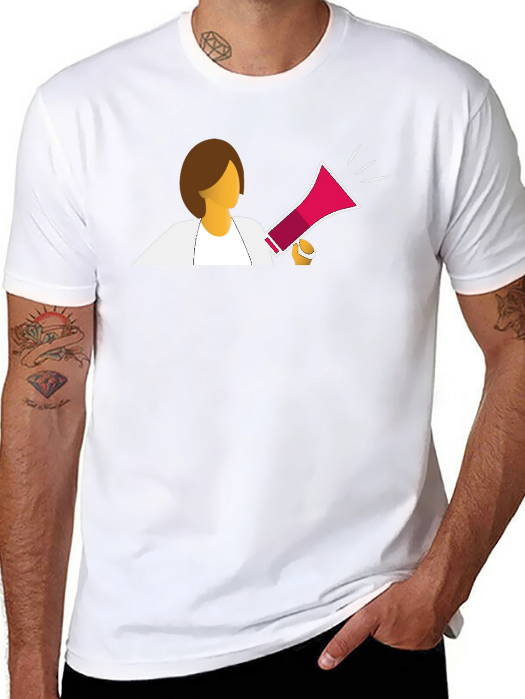 Empowered Woman T-Shirt - Bullhorn Graphic Tee