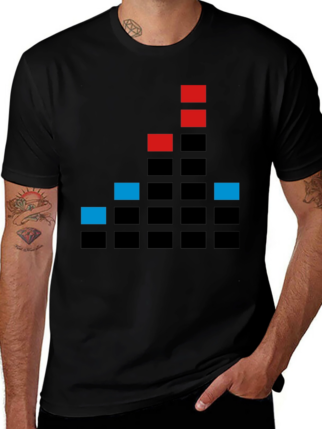 Modern Graphic Tee - Soundwave Design