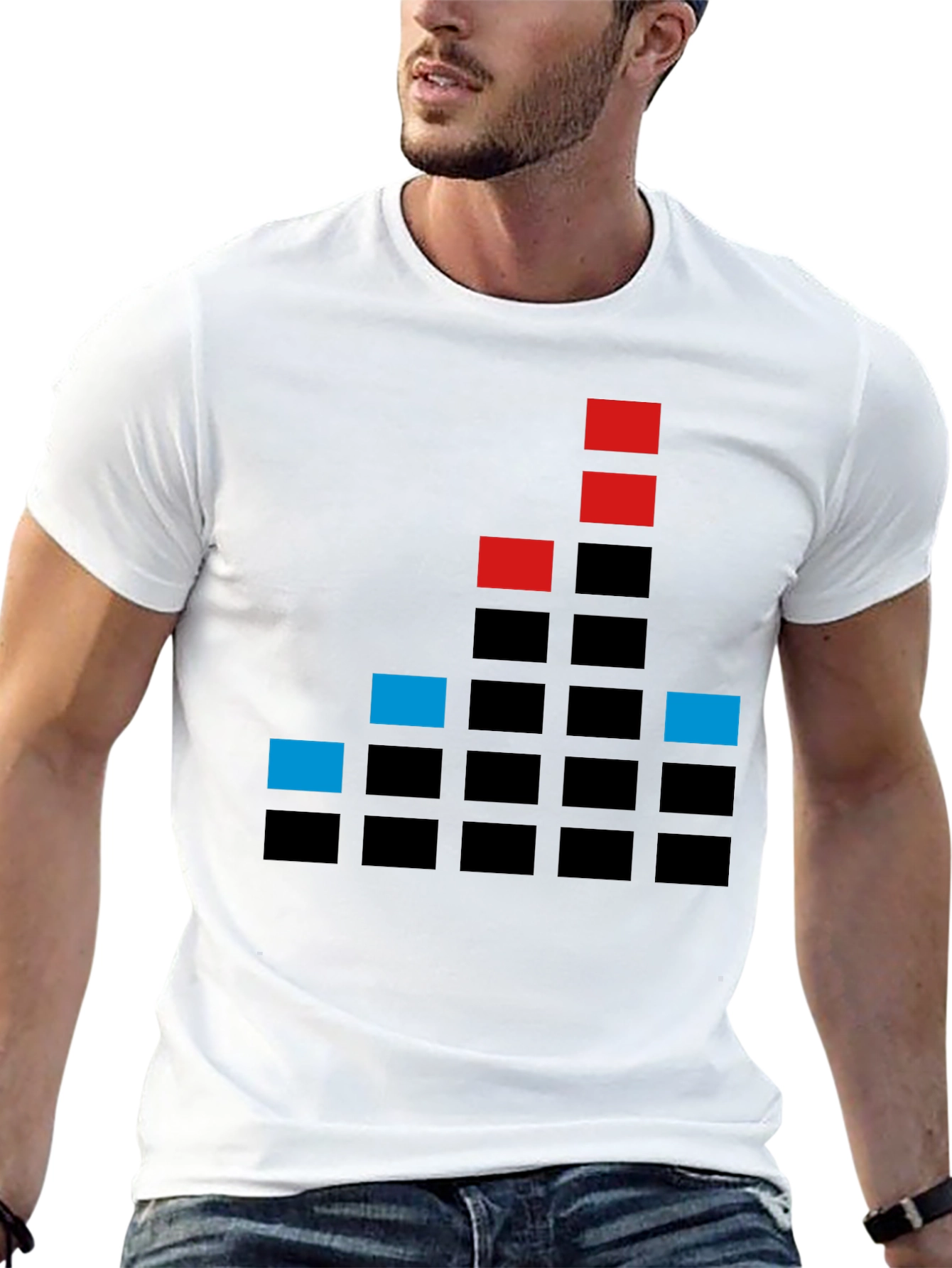 Modern Graphic Tee - Soundwave Design