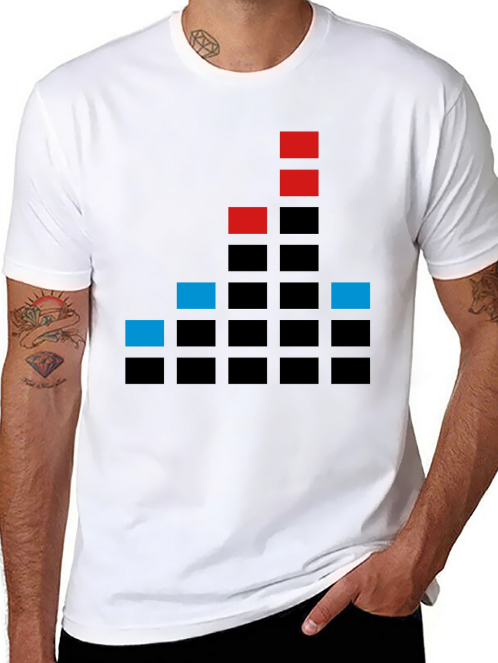 Modern Graphic Tee - Soundwave Design