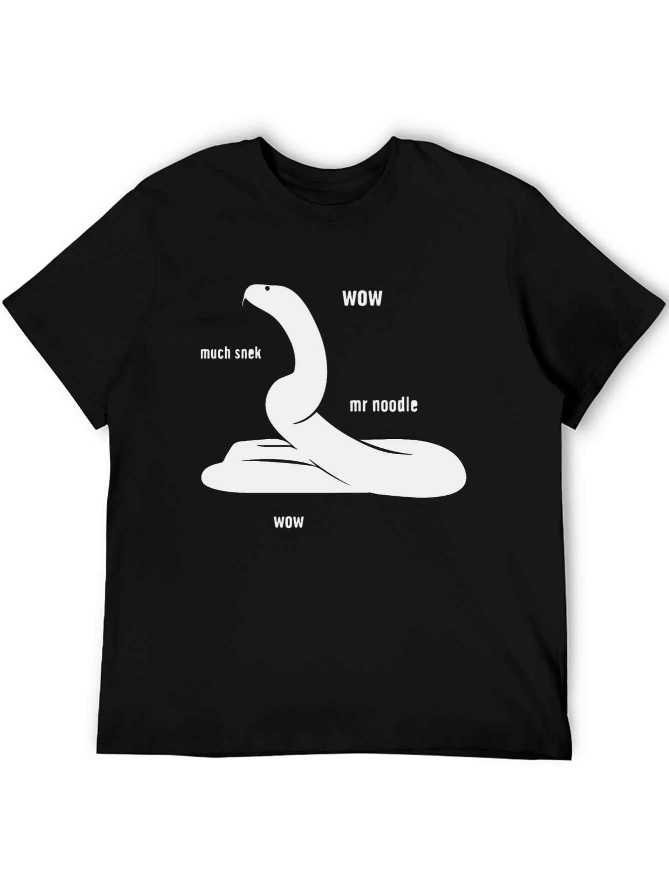 Funny Snake T-Shirt - Much Snek Mr. Noodle WOW!