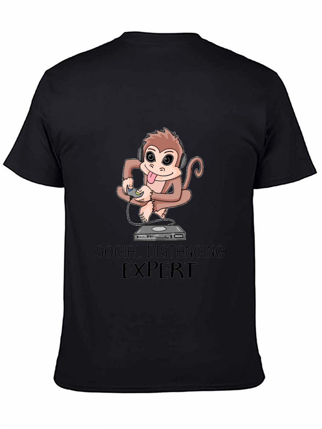 Social Distancing Expert Monkey Graphic Tee