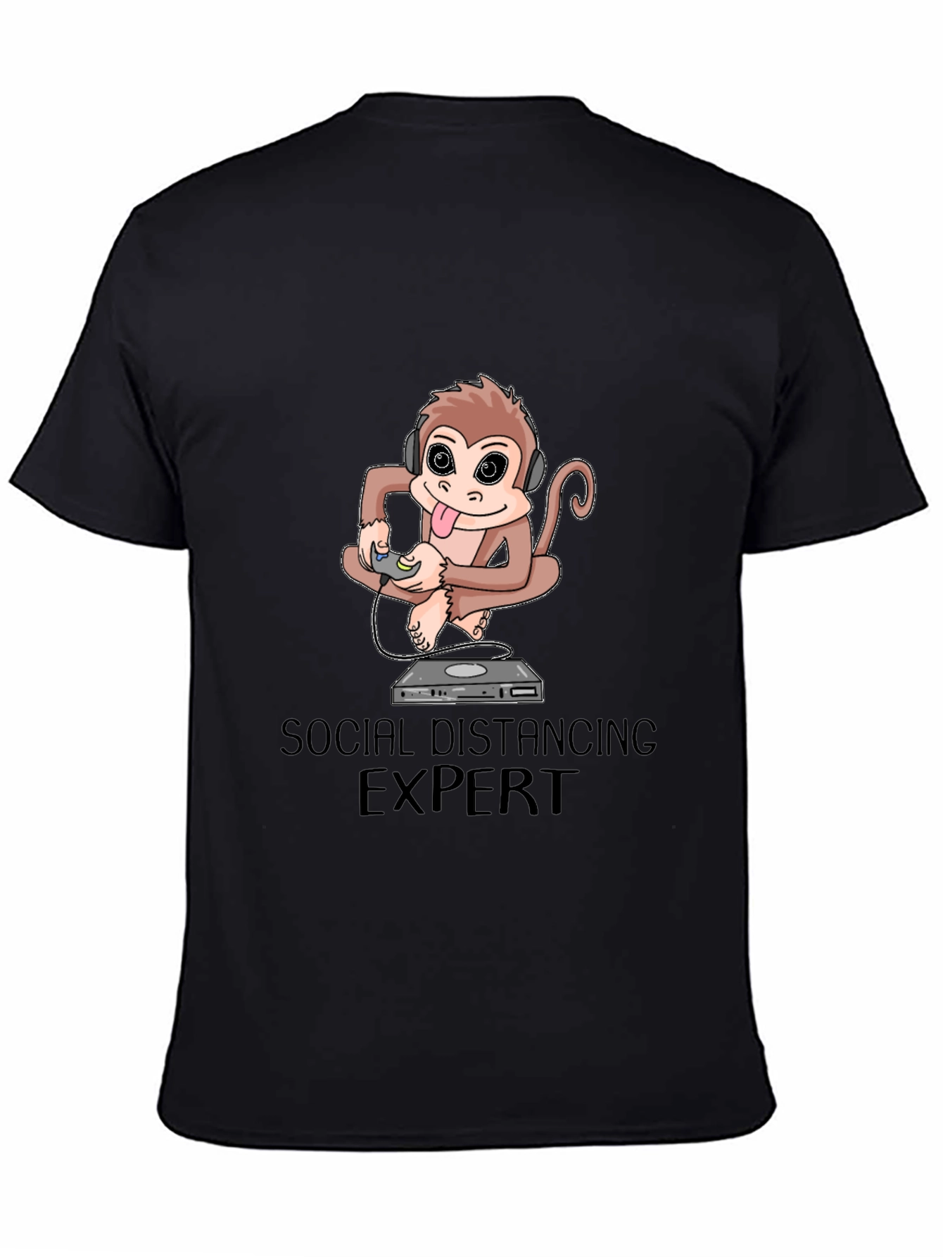 Social Distancing Expert Monkey Graphic Tee