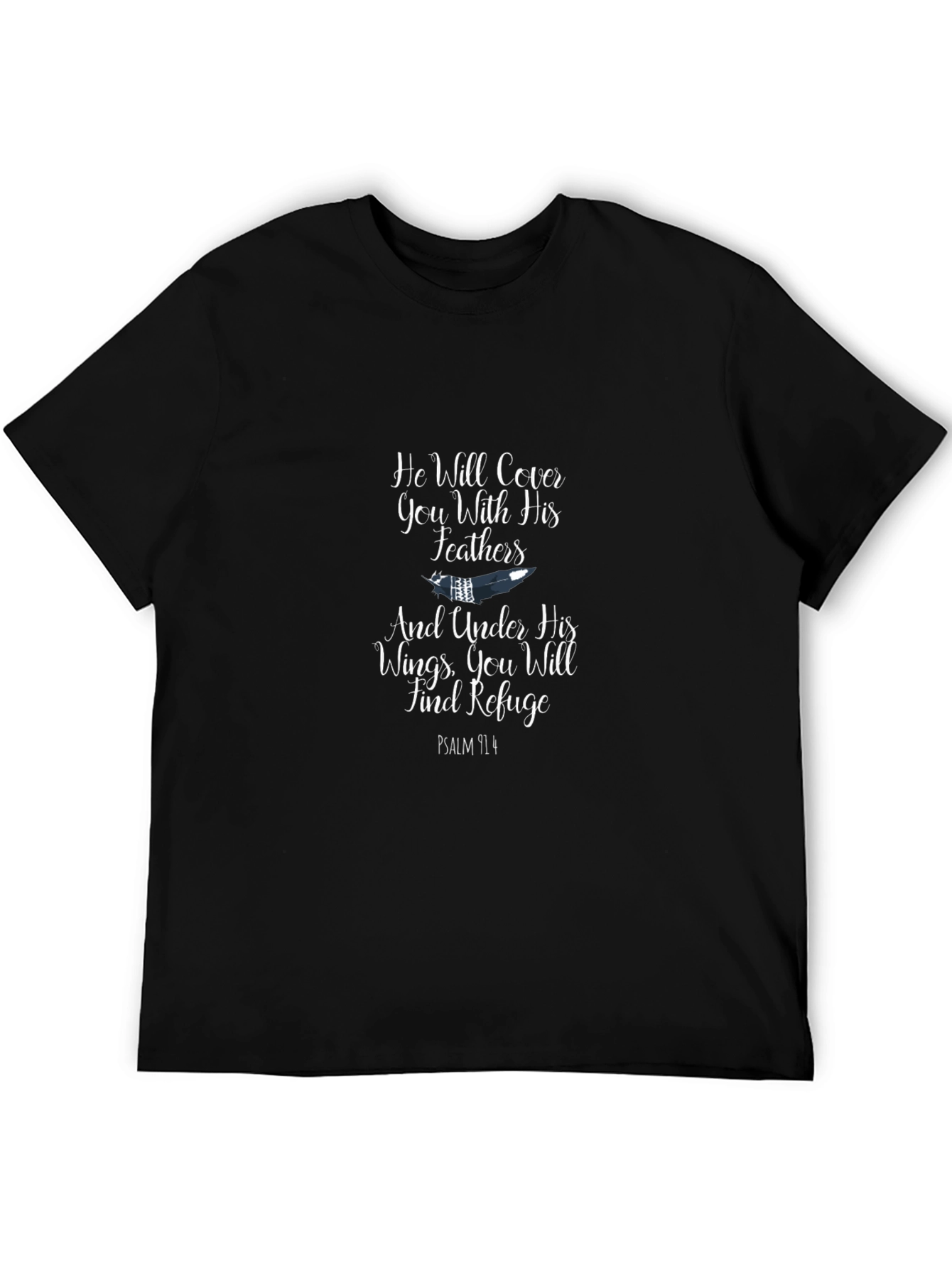 Faith-Inspired Tee: He Will Cover You With His Feathers T-Shirt