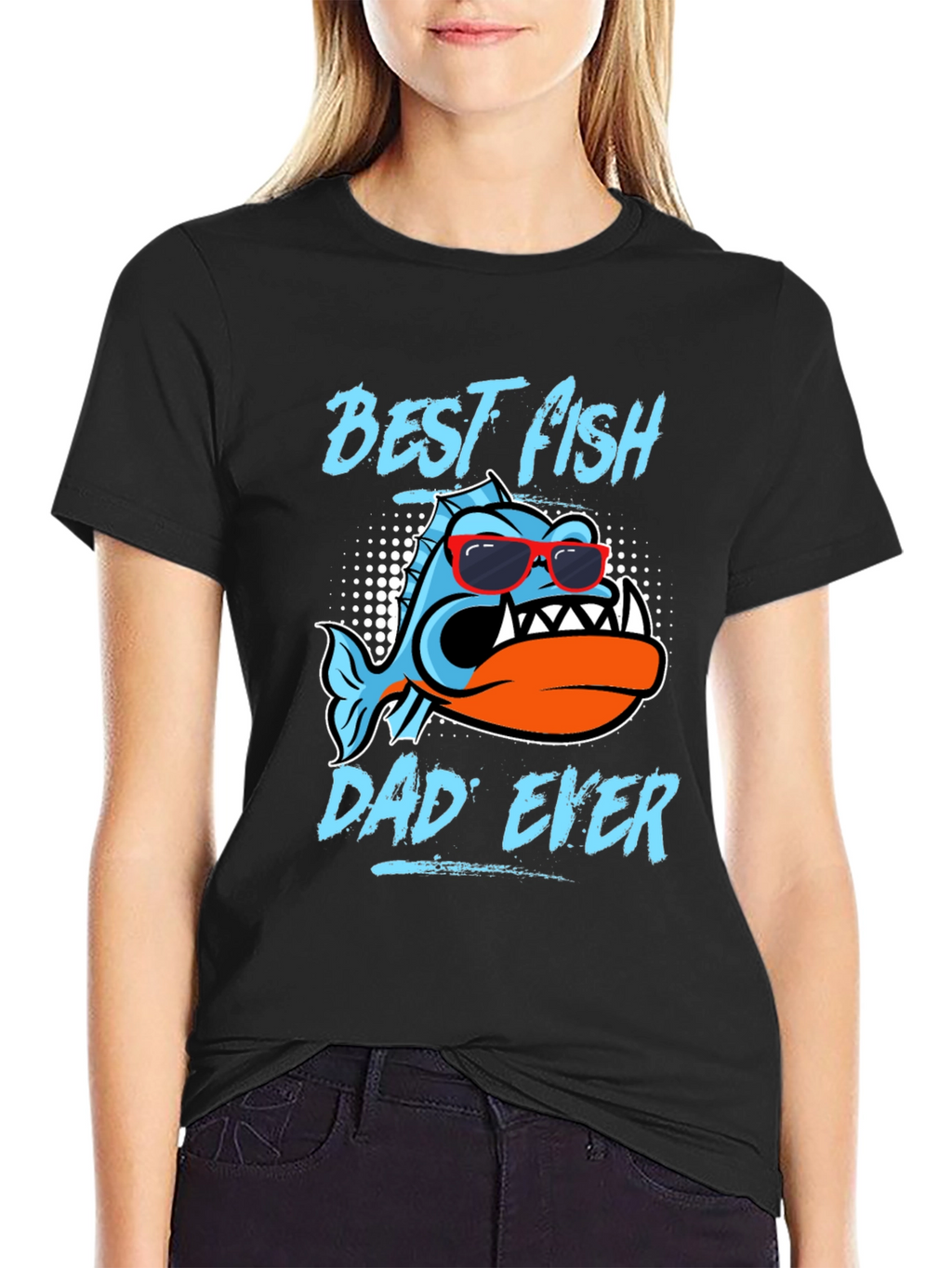 Best Fish Dad Ever Graphic T-Shirt